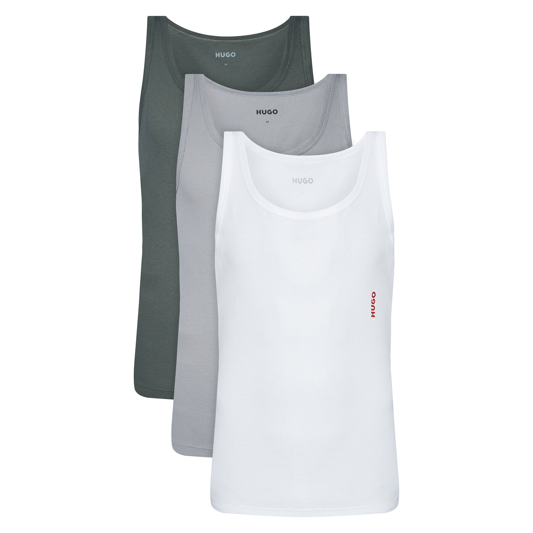 HUGO Komplet tank topów 50545681 Kolorowy Slim Fit