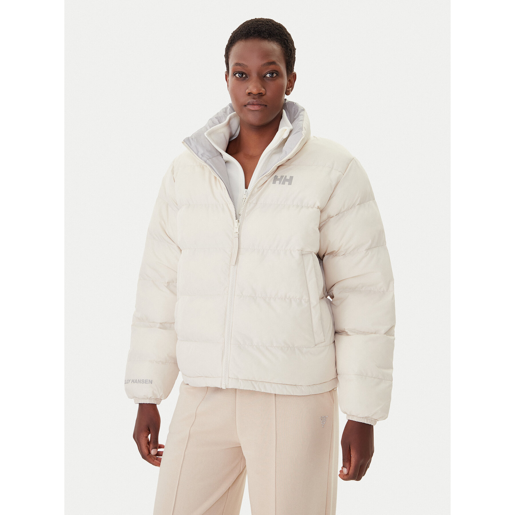 Helly Hansen Kurtka zimowa Yu Reversible 54061 Écru Regular Fit
