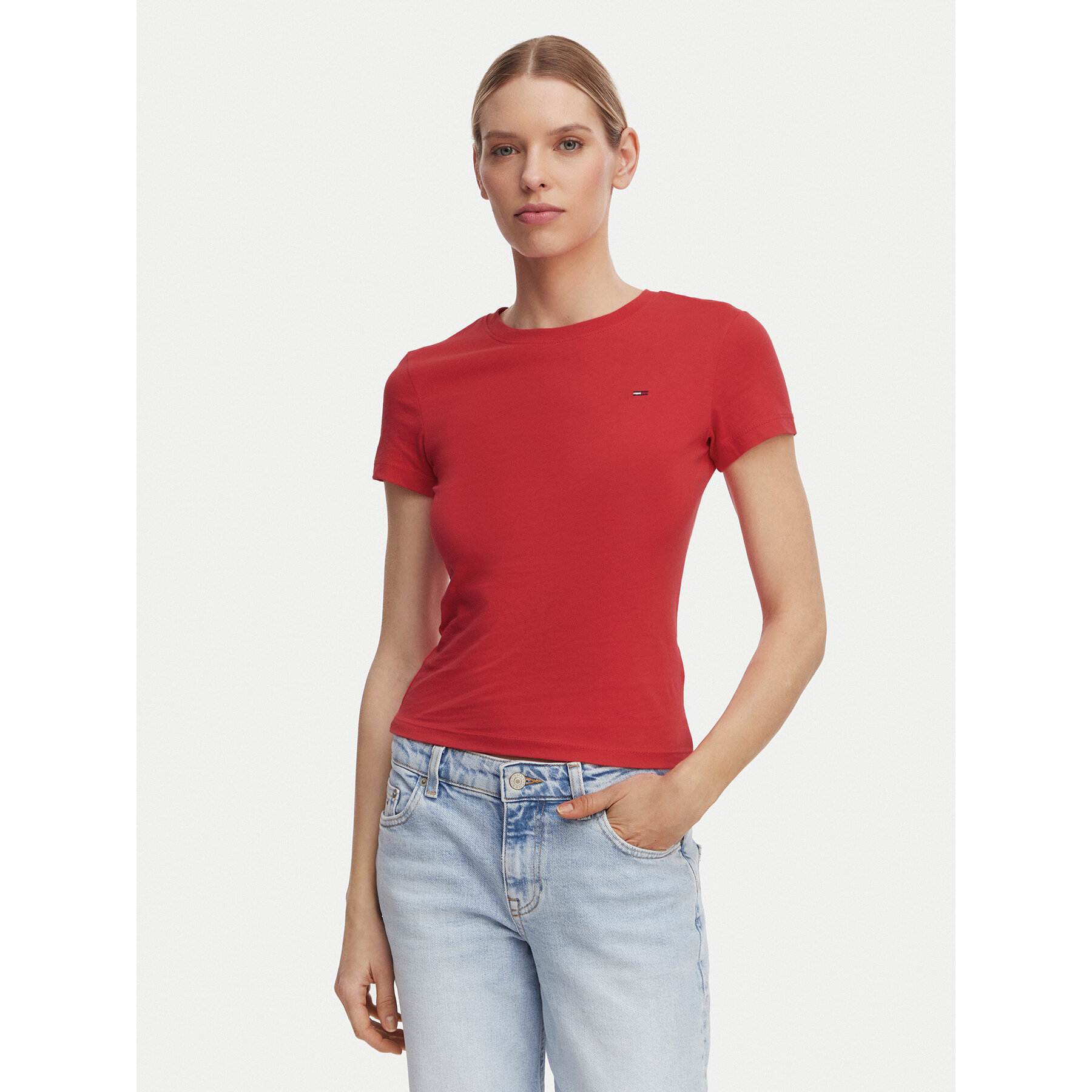 Tommy Jeans Komplet t-shirtów DW0DW22175 Kolorowy Slim Fit