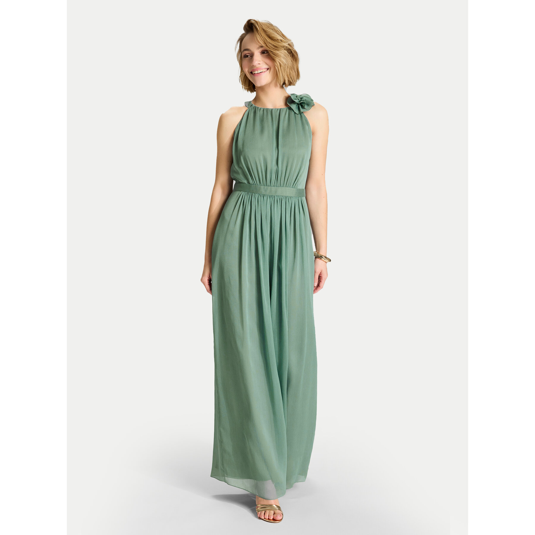 Swing Sukienka wieczorowa 5AH17300 Zielony Regular Fit