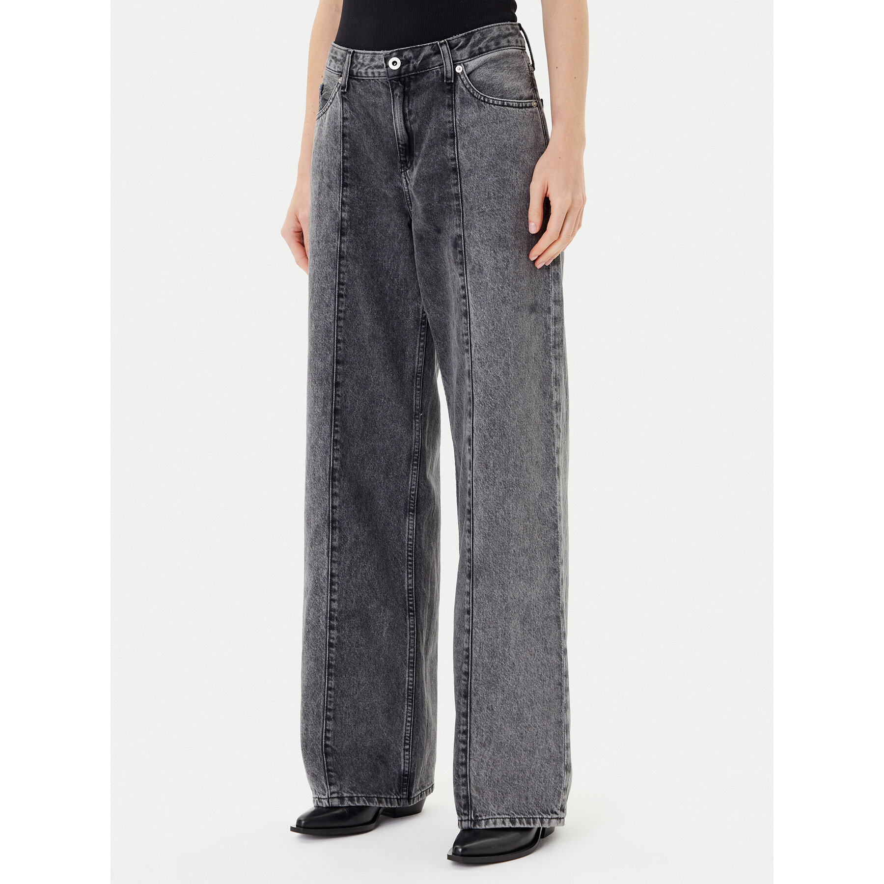 Karl Lagerfeld Jeans Jeansy A3W10070 Szary Relaxed Fit