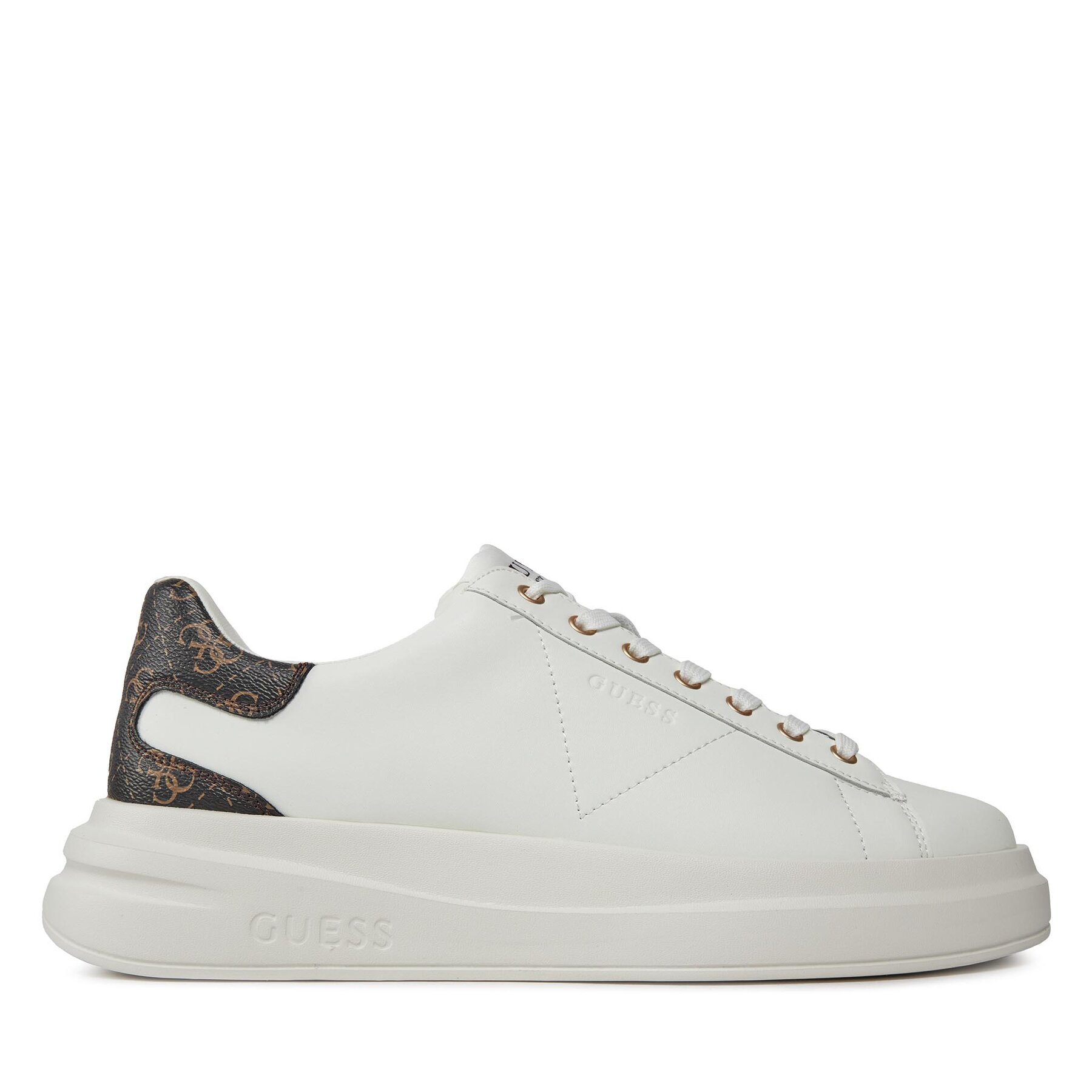 Guess Sneakersy Elba FMPVIB LEA12 Biały