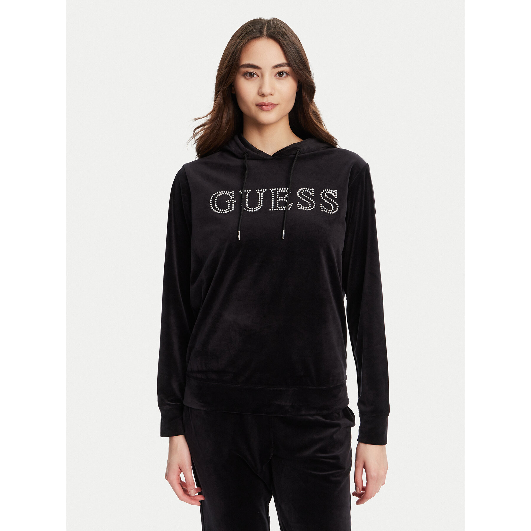 Guess Bluza V4RQ25 K0232 Czarny Regular Fit