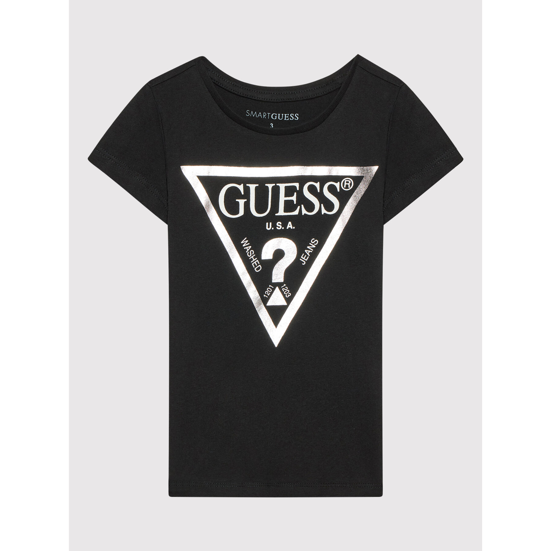 Guess T-Shirt K73I56 K8HM0 Czarny Regular Fit