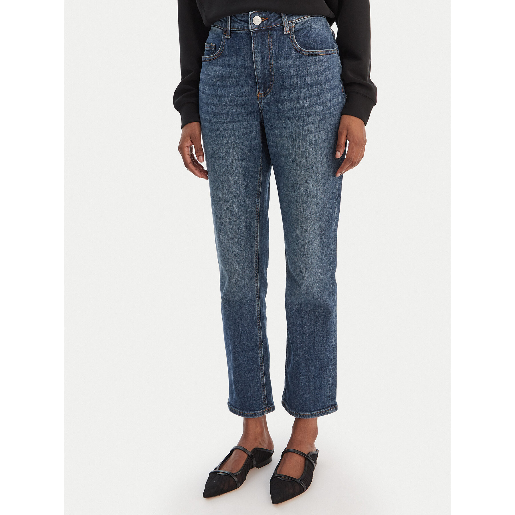 Vero Moda Jeansy Rosie 10342051 Niebieski Straight Fit