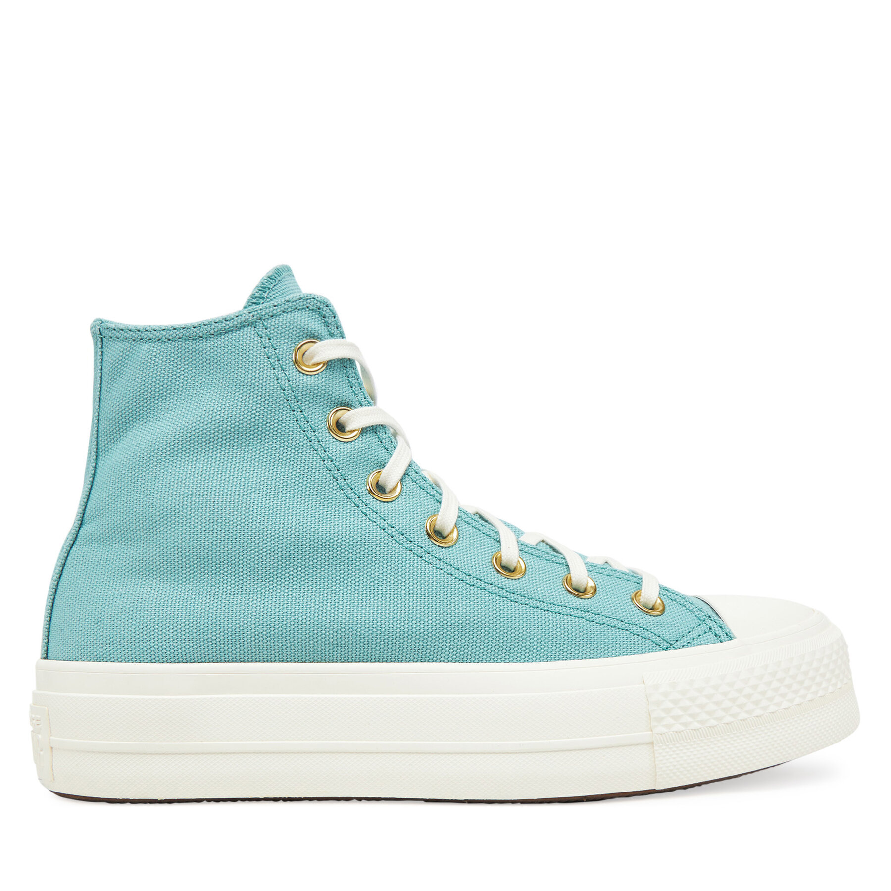 Converse Trampki Chuck Taylor All Star Lift Platform Gold A11495C Turkusowy