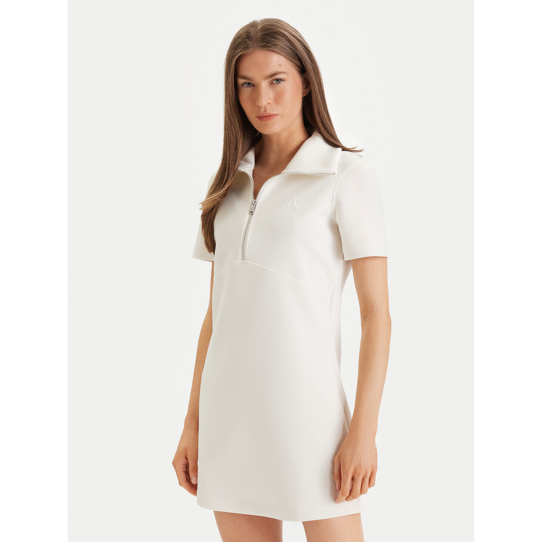 Calvin Klein Sukienka codzienna LV044F207G Beżowy Regular Fit