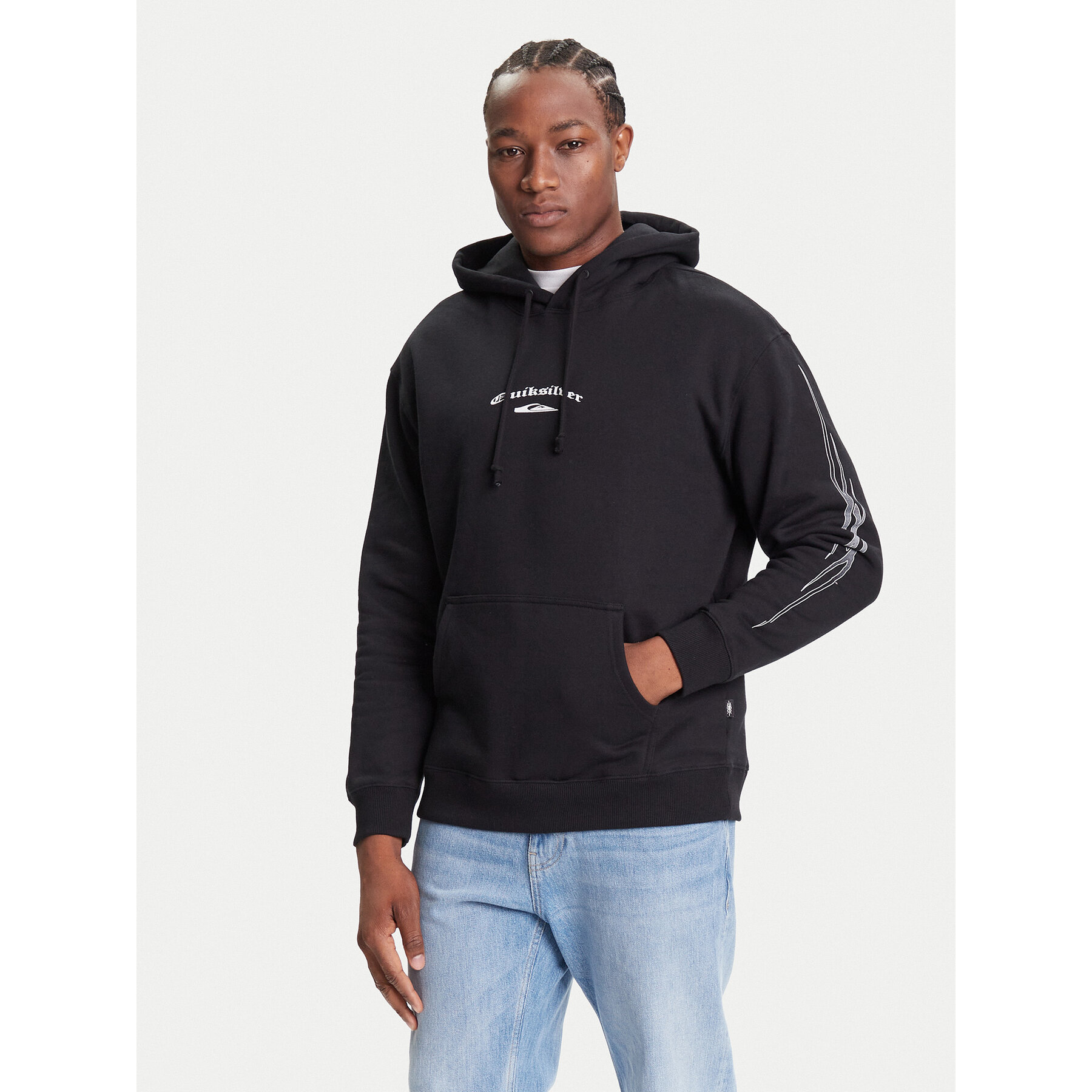 Quiksilver Bluza EQYFT05157-KVJ0 Czarny Regular Fit