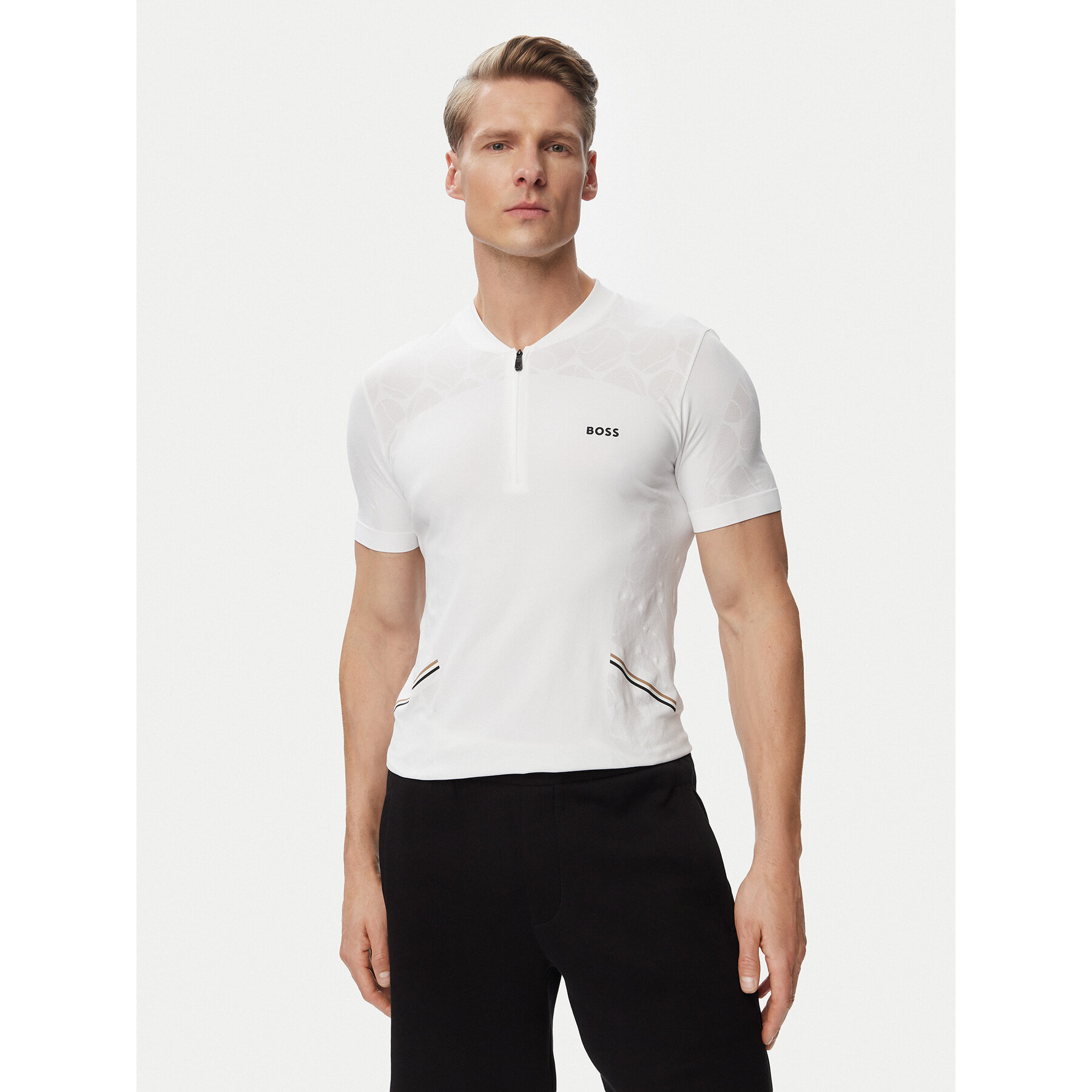 BOSS T-Shirt Game 2 50564794 Biały Slim Fit