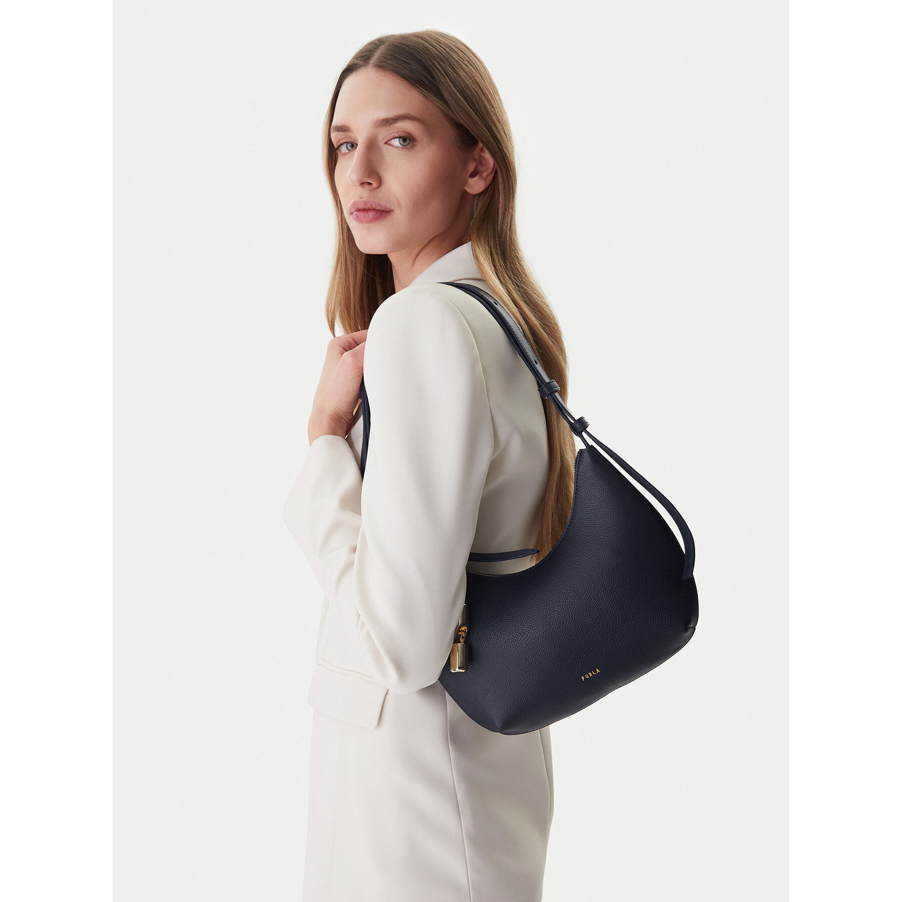Furla Torebka Goccia S WB01500 BX3353 KH 4852S Granatowy