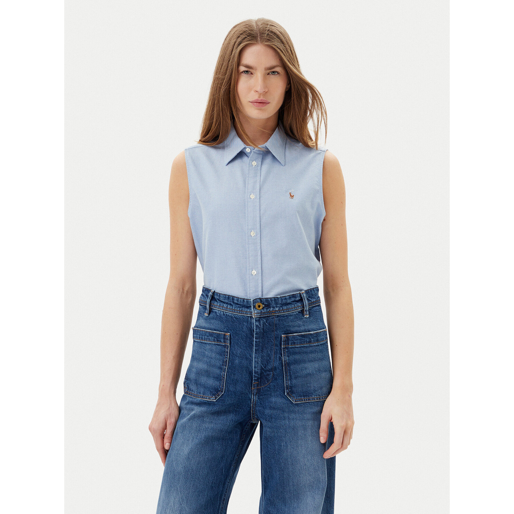 Polo Ralph Lauren Koszula 211968896002 Błękitny Classic Fit