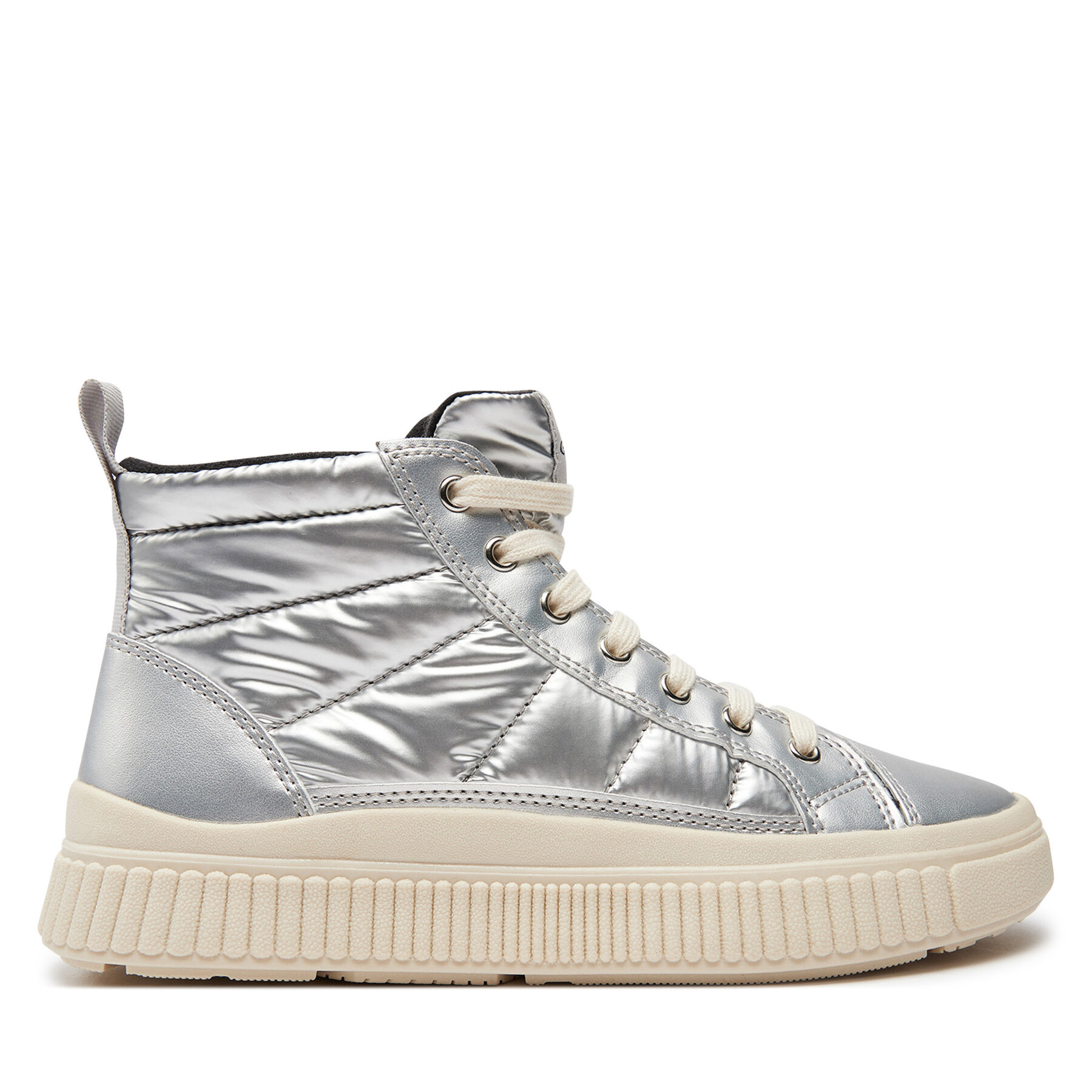 Geox Sneakersy J Laquinny Girl J46M3C 0LVNF C1007 S Srebrny