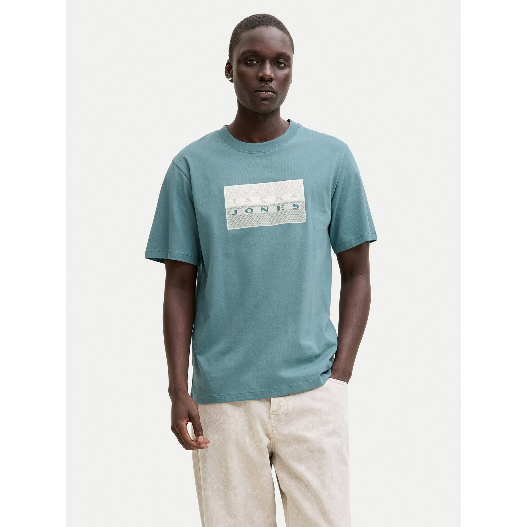 Jack & Jones T-Shirt Fusion 12289863 Zielony Regular Fit