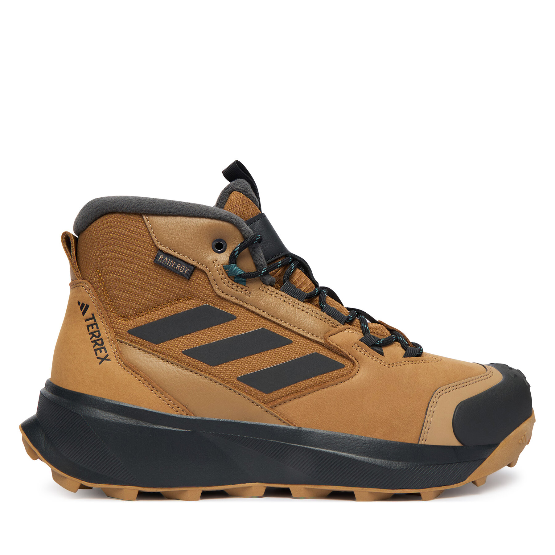 adidas Trekkingi Terrex Winter Leather Mid Cut Rain.Rdy Cold JR5297 Brązowy