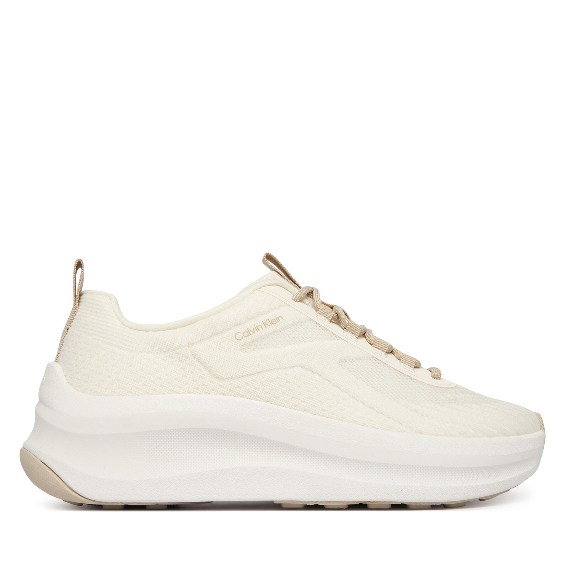 Calvin Klein Sneakersy Chunky Run Ckstripe Lup Sp Kn HW0HW03006 Biały