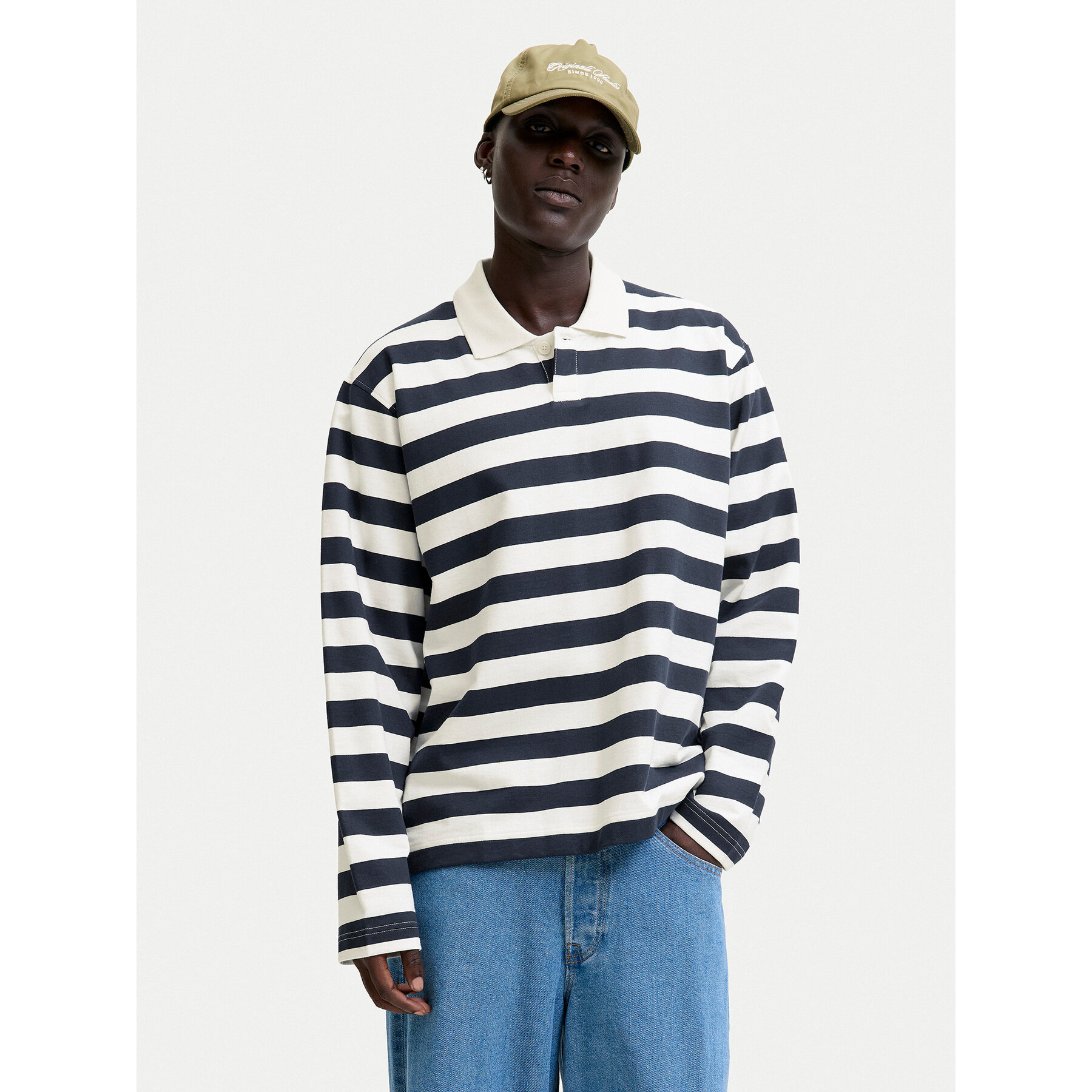 Jack & Jones Polo Bleecker 12285805 Granatowy Loose Fit