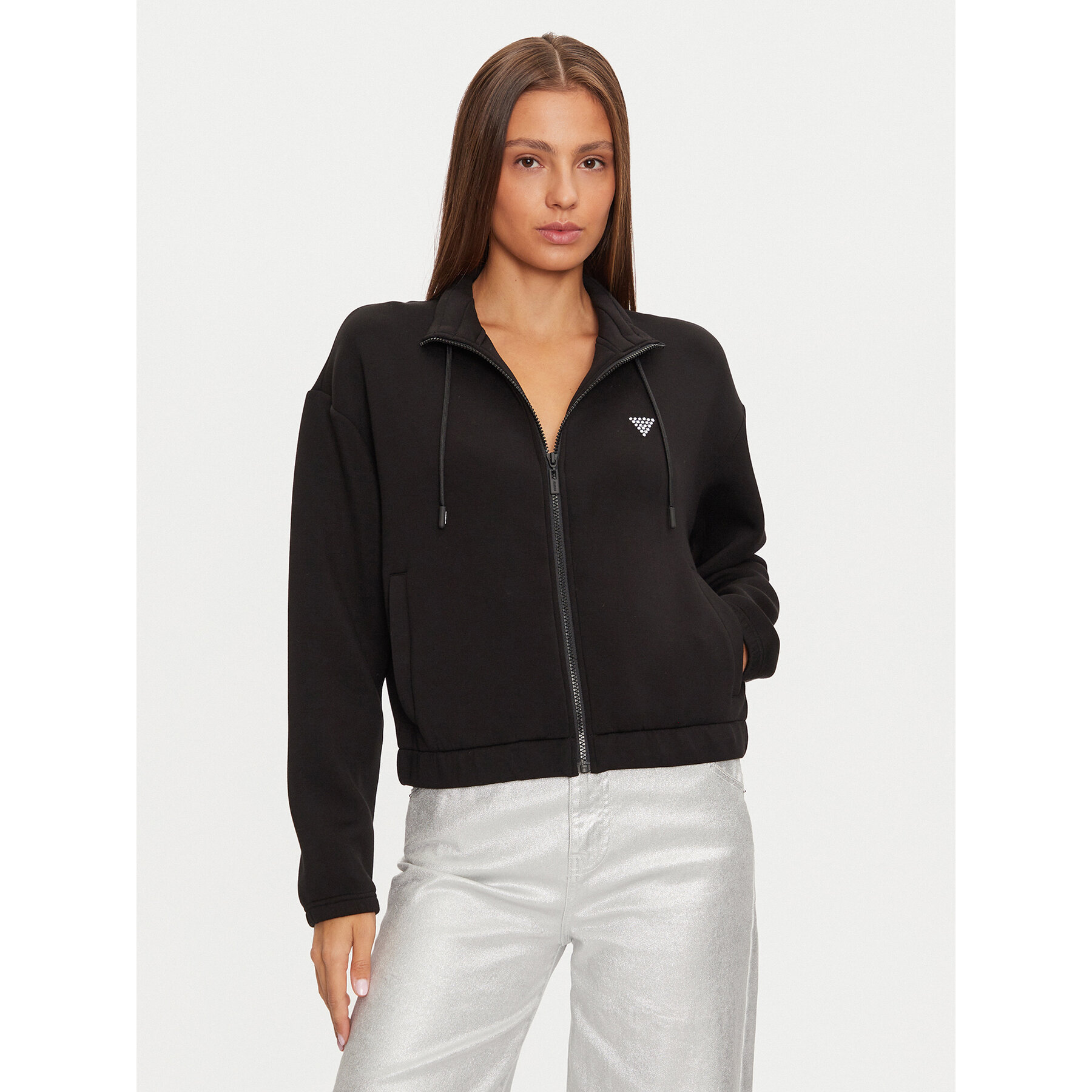 Guess Bluza V4BQ14 K7UW2 Czarny Regular Fit