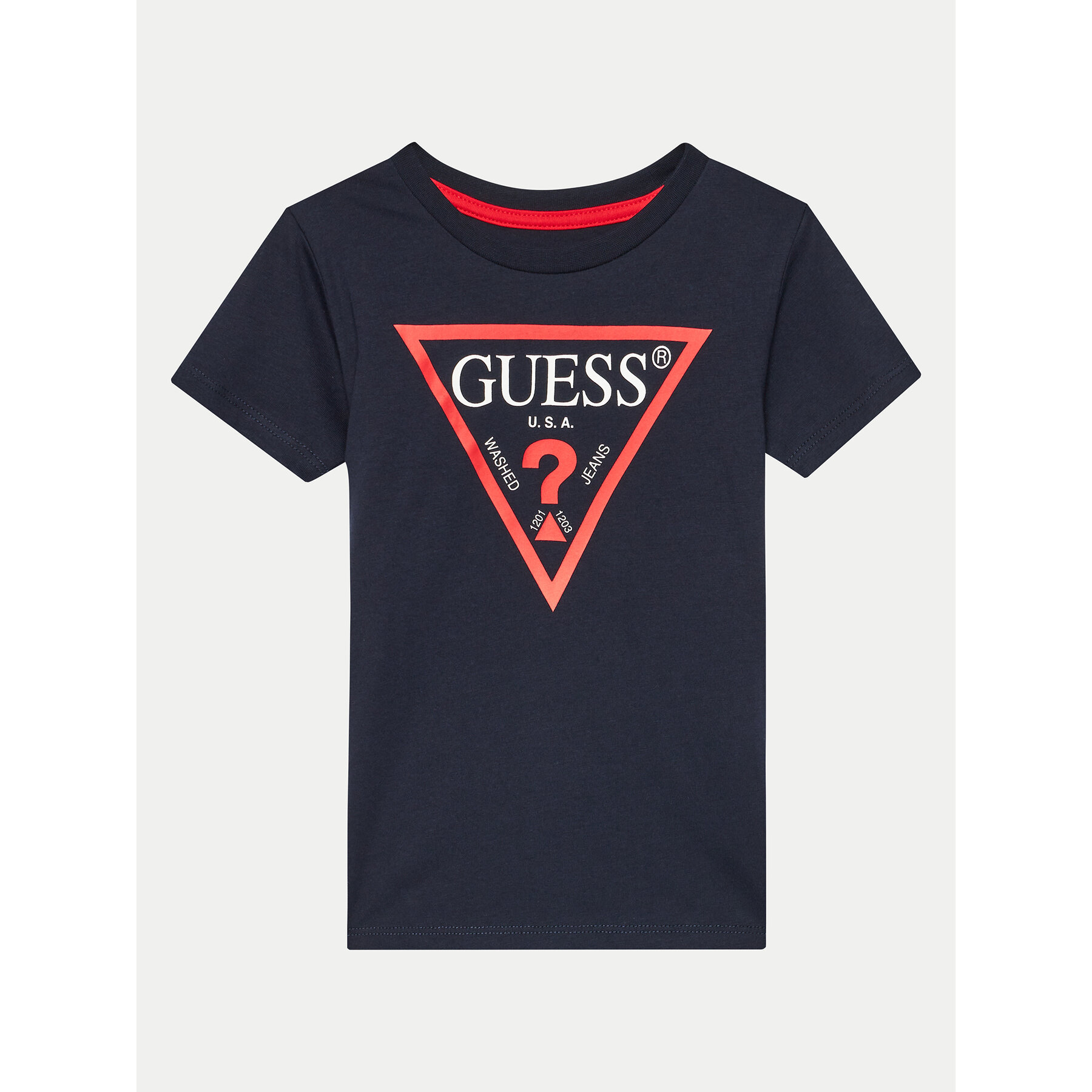 Guess T-Shirt N73I55 K8HM0 Granatowy Regular Fit