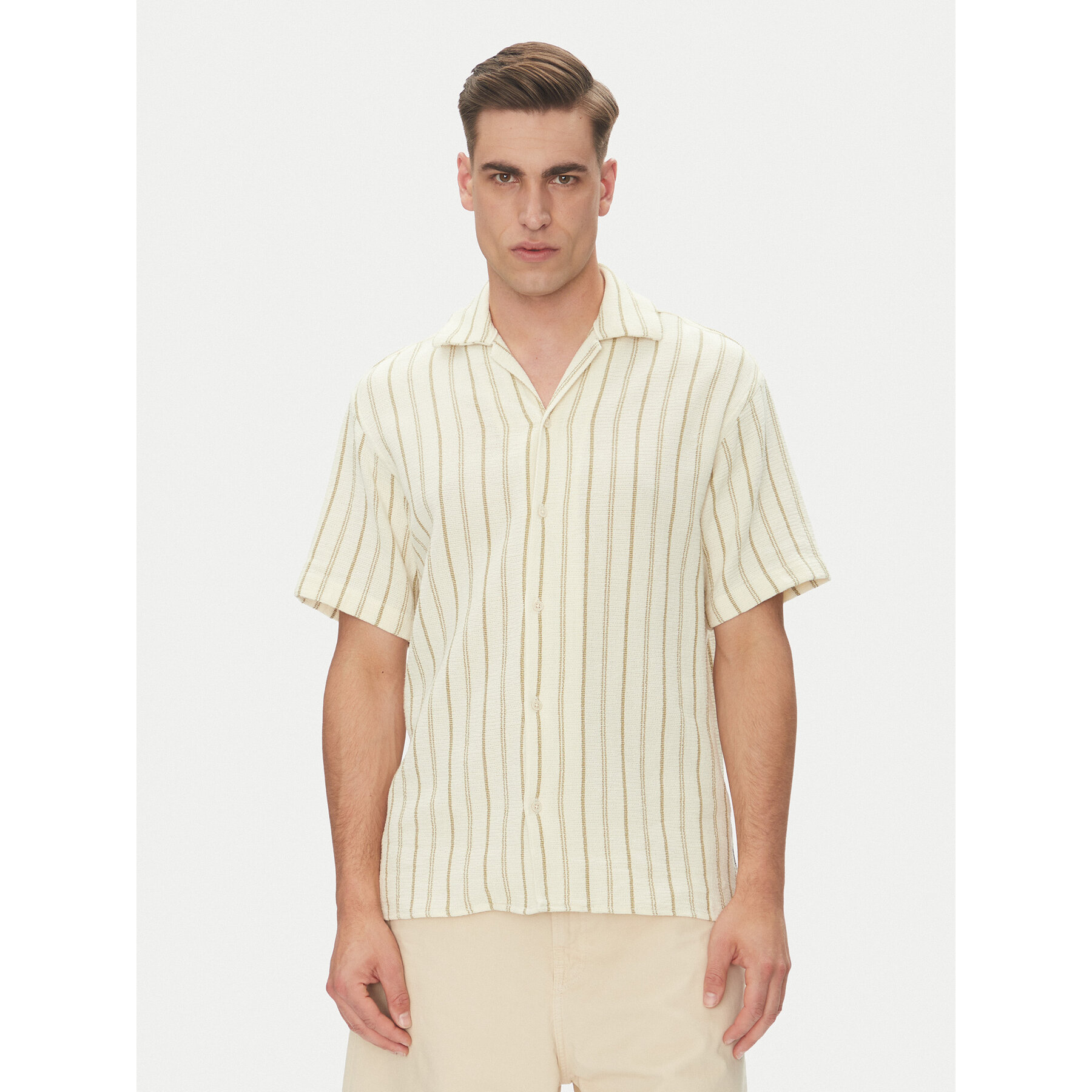 Jack & Jones Koszula Coba 12271060 Beżowy Relaxed Fit