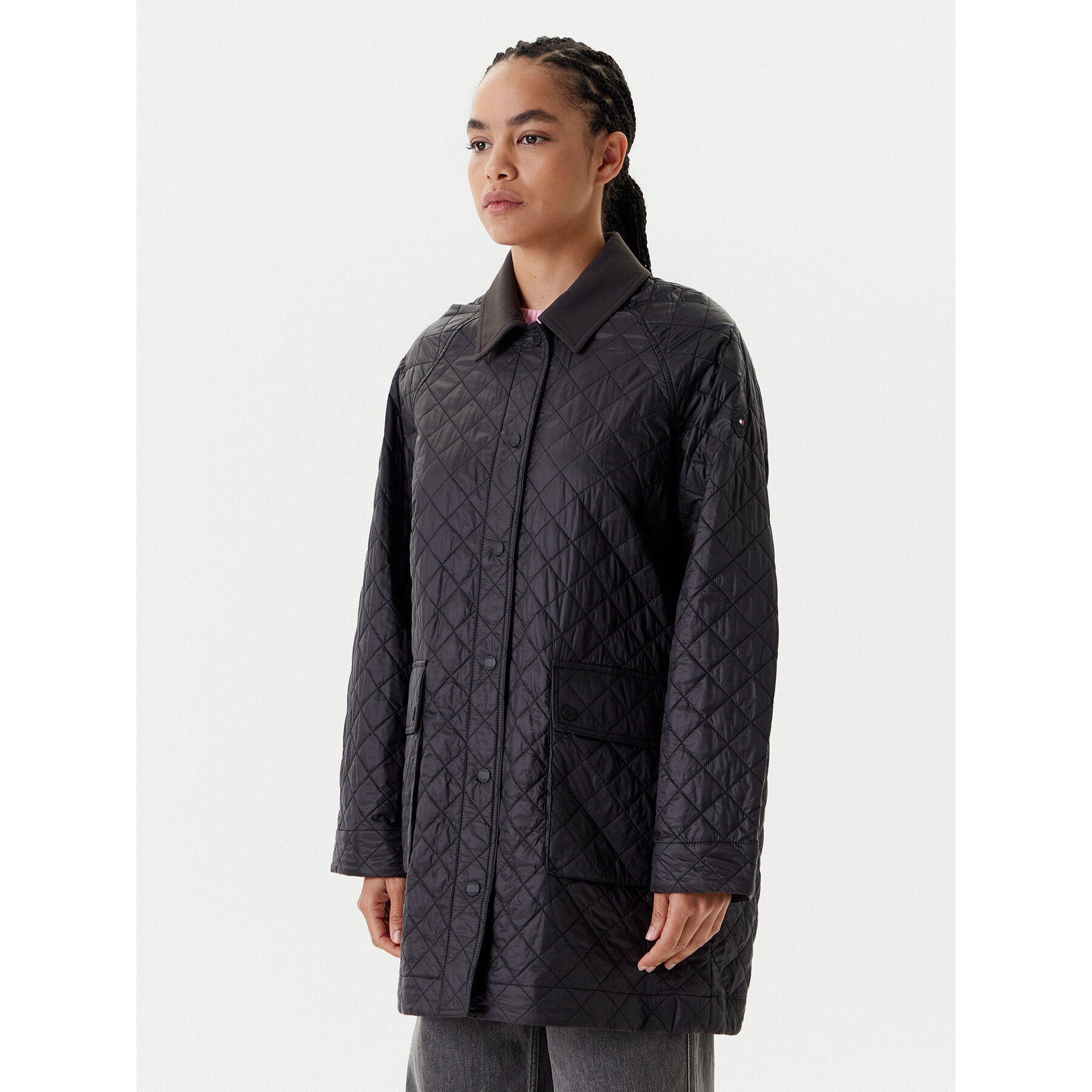 Tommy Hilfiger Kurtka przejściowa WW0WW46448 Czarny Regular Fit