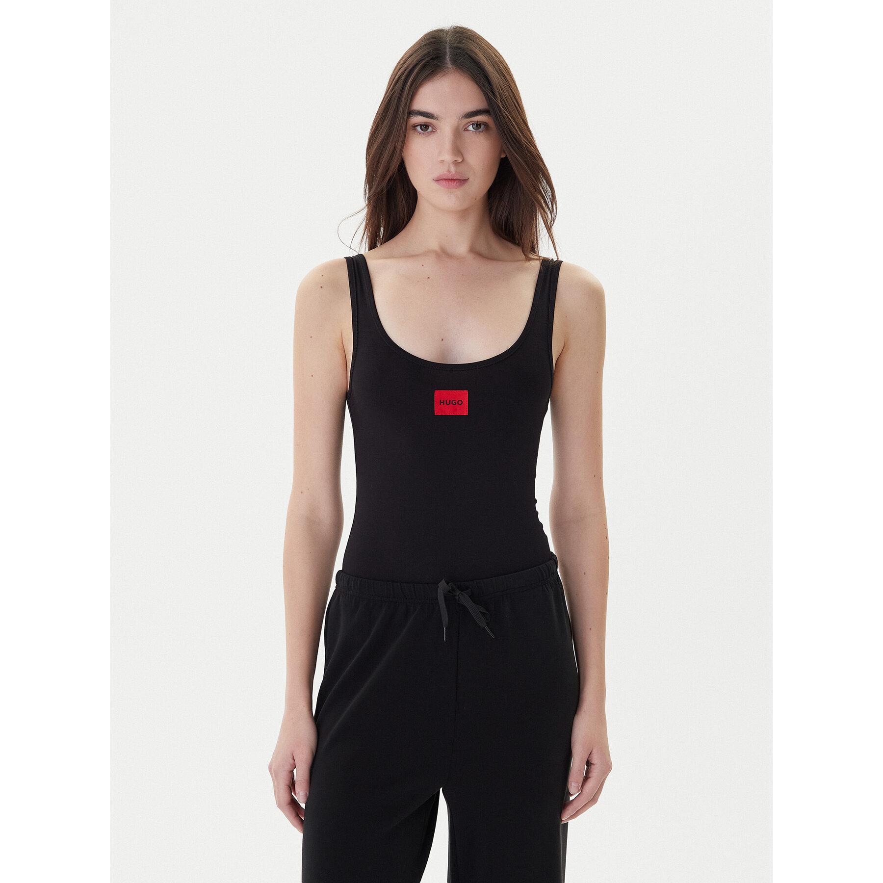 Hugo Body Red Label 50486017 Czarny Slim Fit