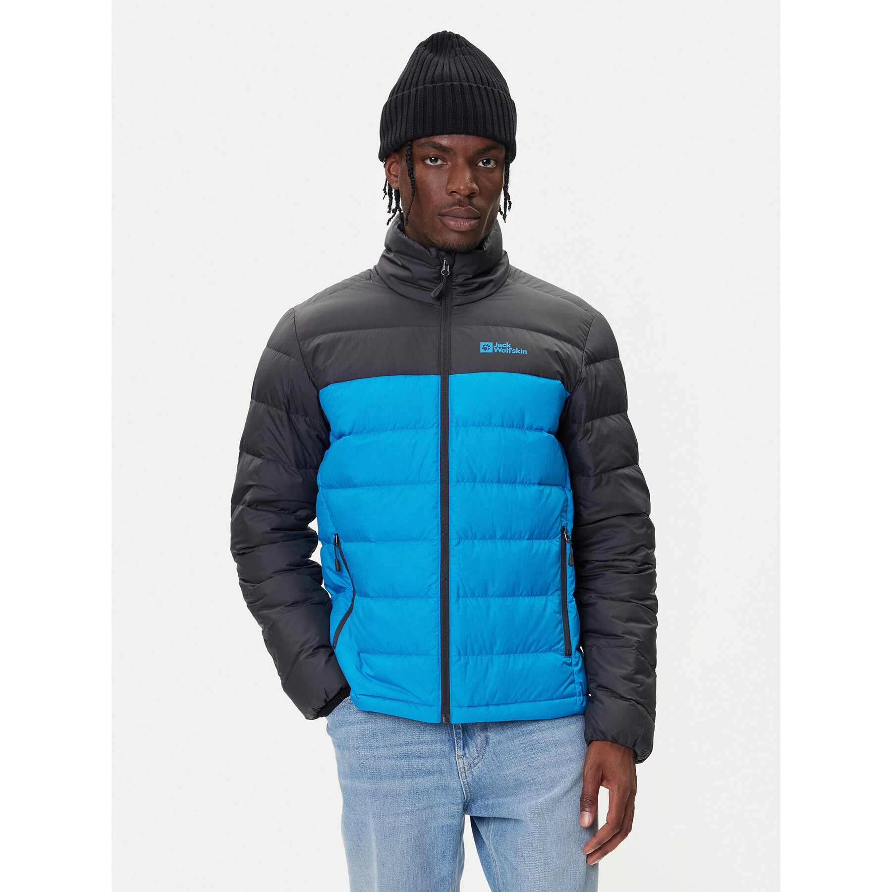 Jack Wolfskin Kurtka puchowa Ather Down 1207681 Niebieski Regular Fit