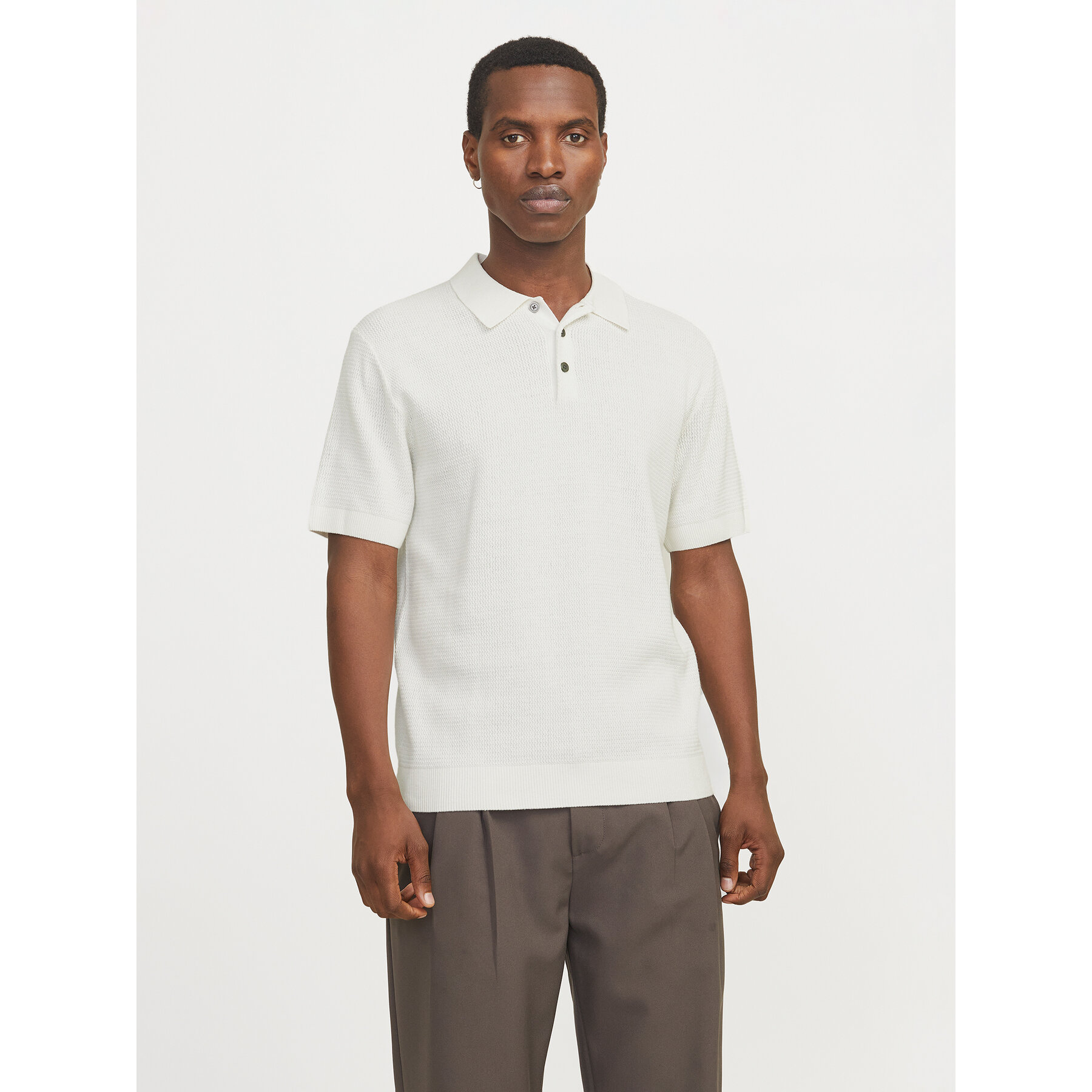 Jack & Jones Polo Cooper 12271483 Biały Regular Fit