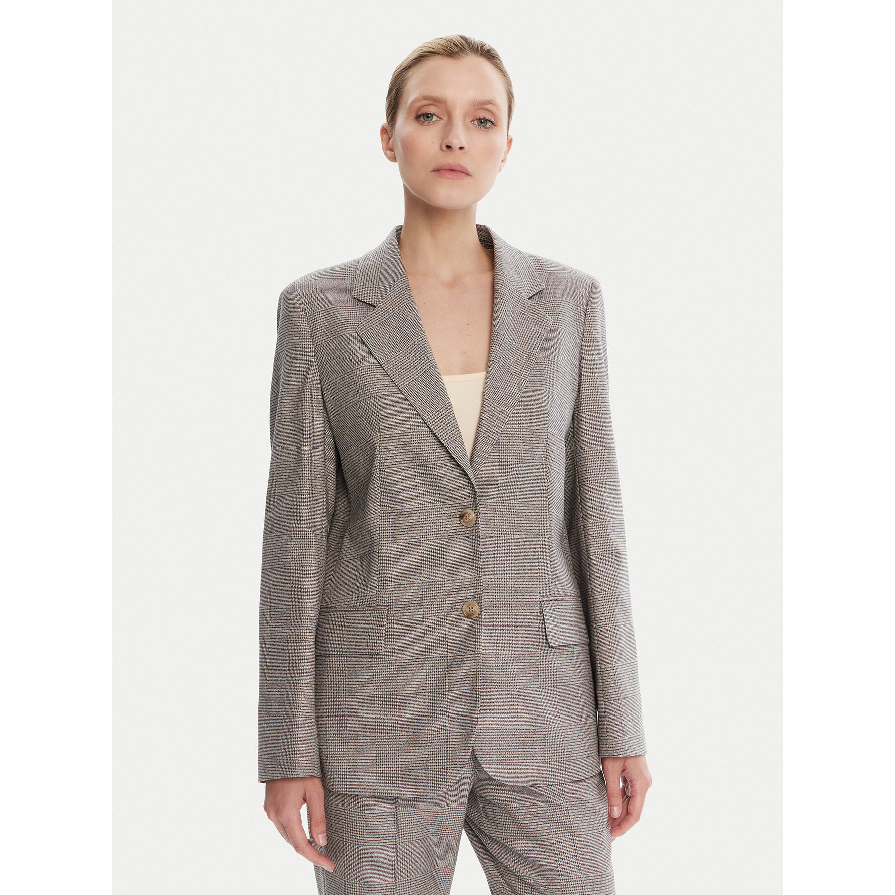 JOOP! Marynarka 58 253J58Josie-X 30047099 Szary Loose Fit