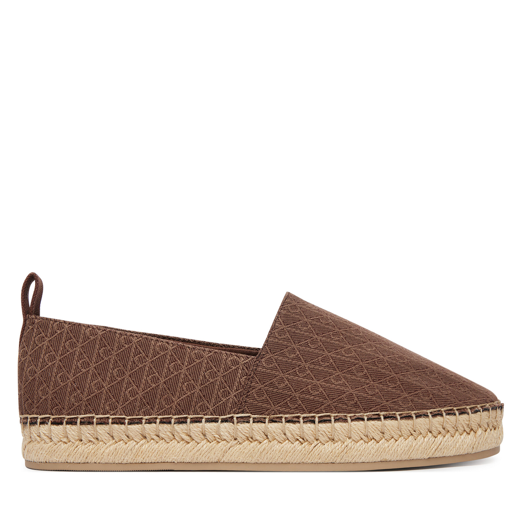 Calvin Klein Espadryle Oblique Espadrille Aop HW0HW02933 Brązowy