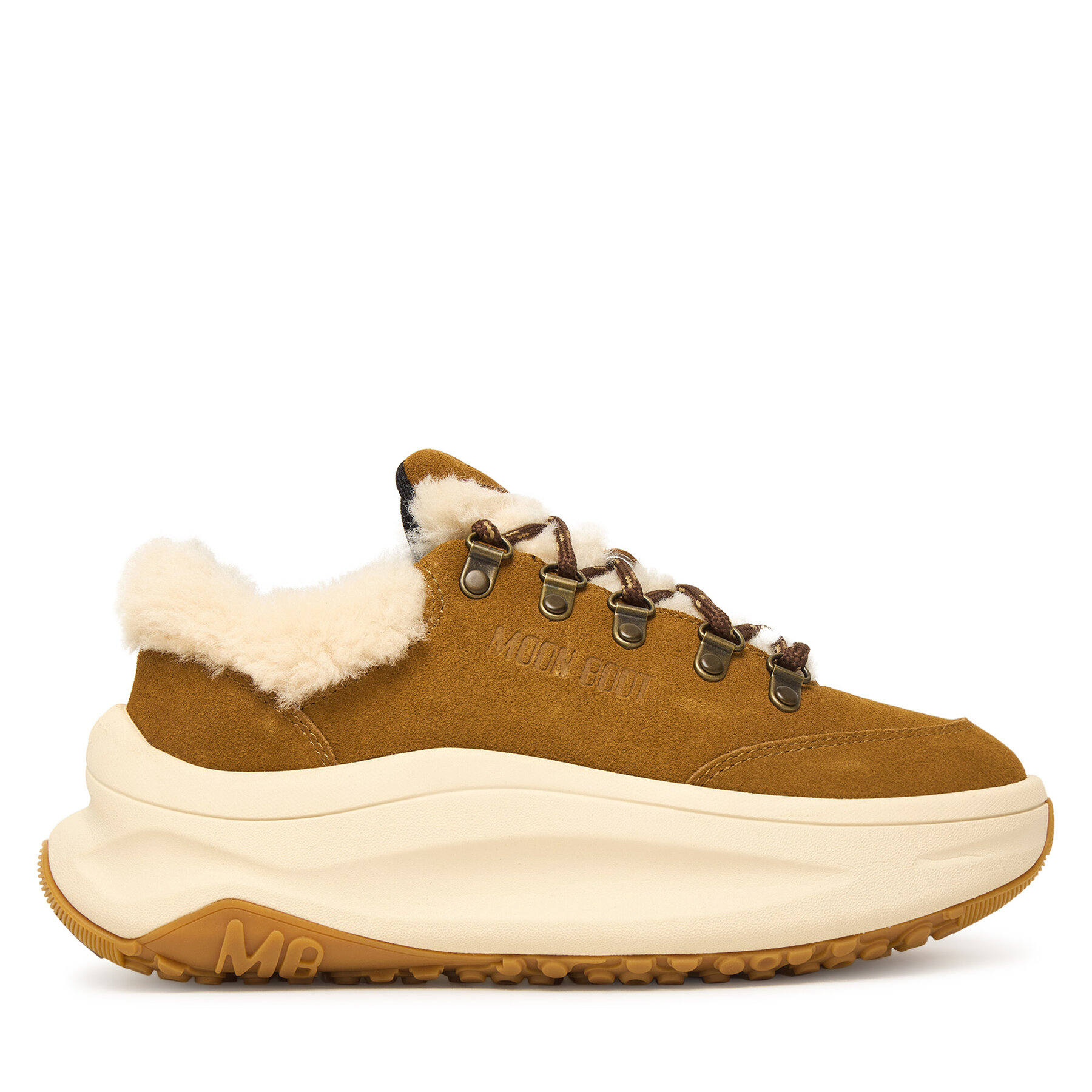 Moon Boot Sneakersy Moon247 City Shearling 80D2490040 Brązowy