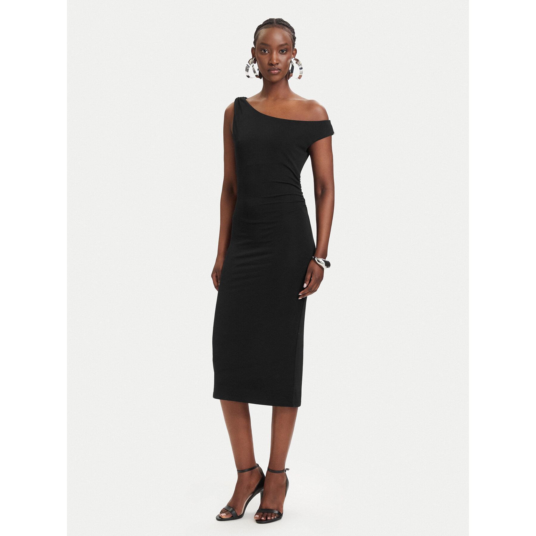 Patrizia Pepe Sukienka koktajlowa 2A3040/J333-K103 Czarny Regular Fit