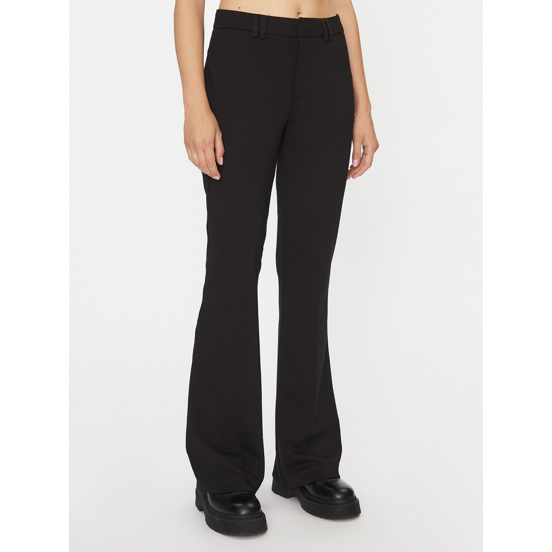 ONLY Spodnie materiałowe Peach 15298660 Czarny Flared Fit