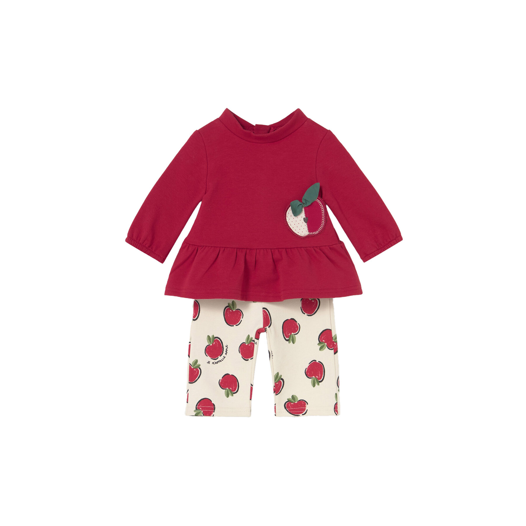 Mayoral Komplet bluzka i legginsy 2634 Czerwony Regular Fit