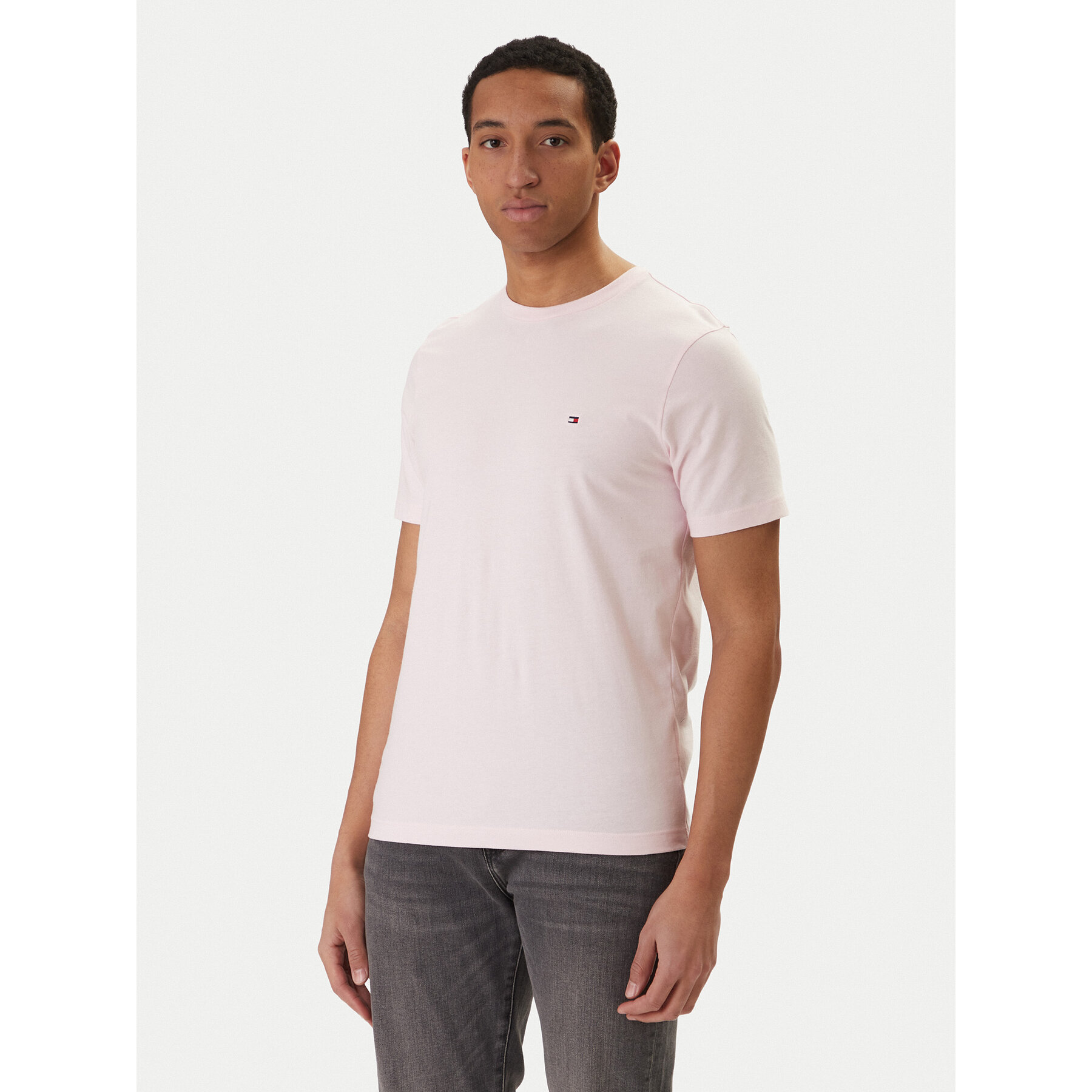 Tommy Hilfiger T-Shirt Ess Seasonal MW0MW39995 Różowy Regular Fit