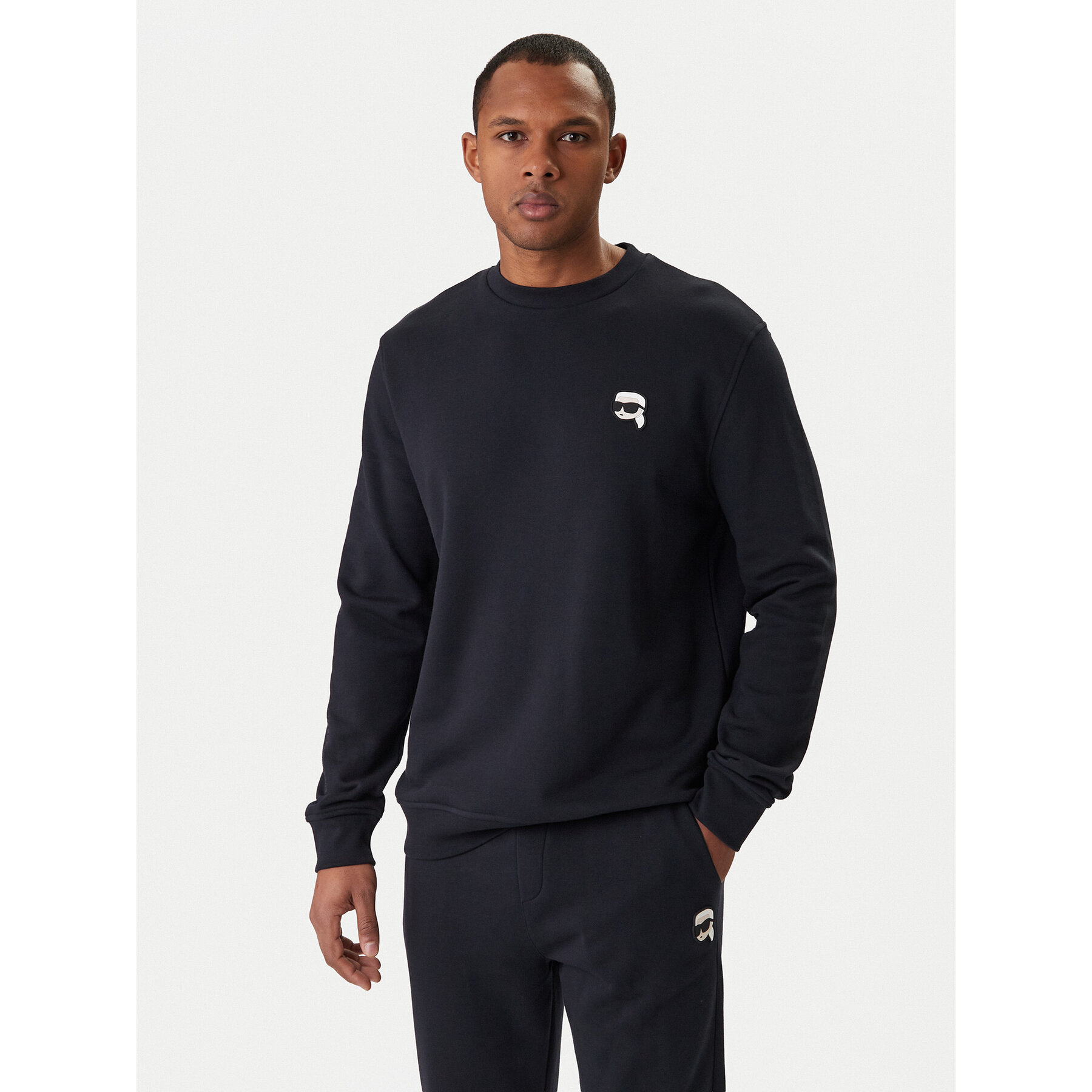 KARL LAGERFELD Bluza 705710 561900 Granatowy Regular Fit