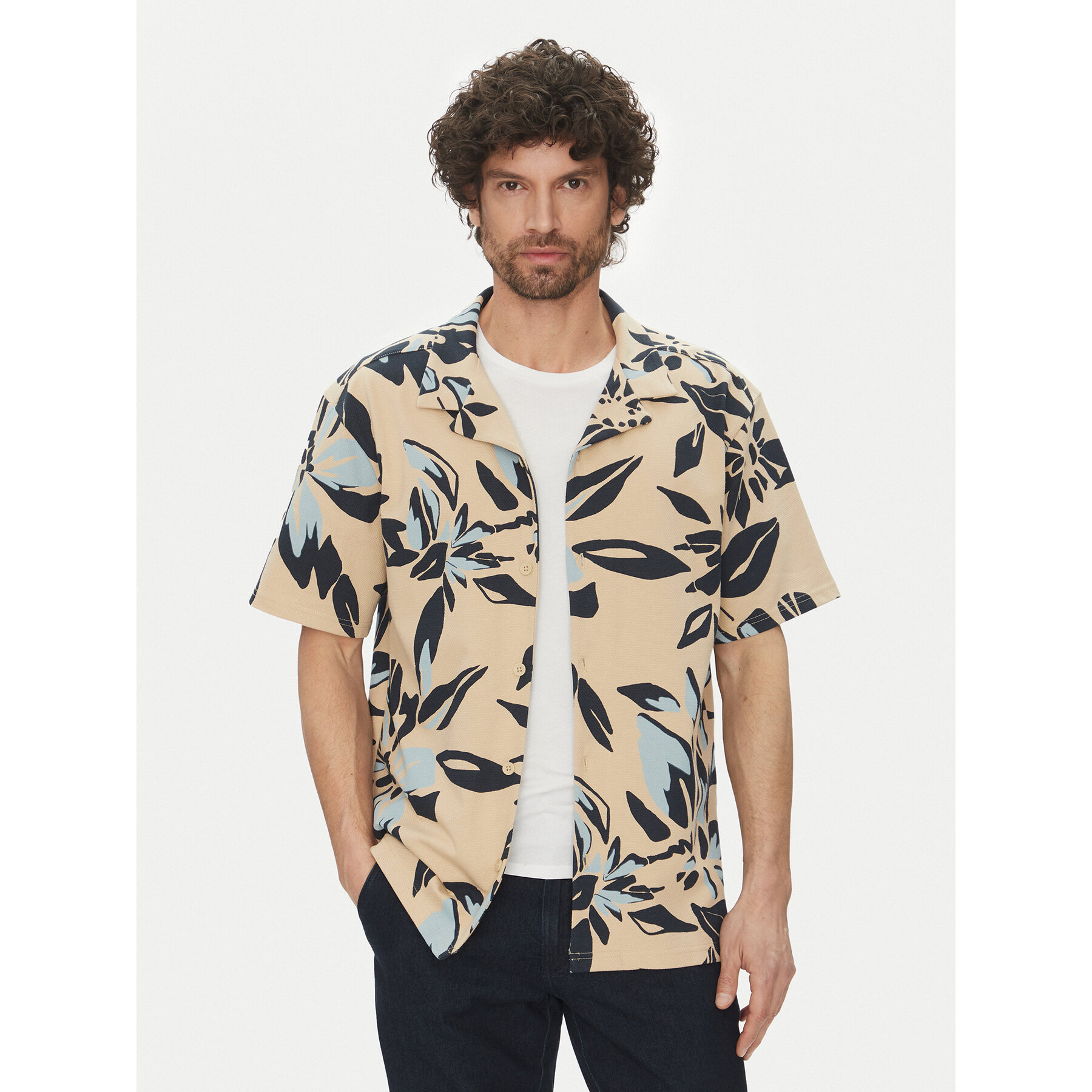 Only & Sons Koszula Piero 22034082 Beżowy Relaxed Fit