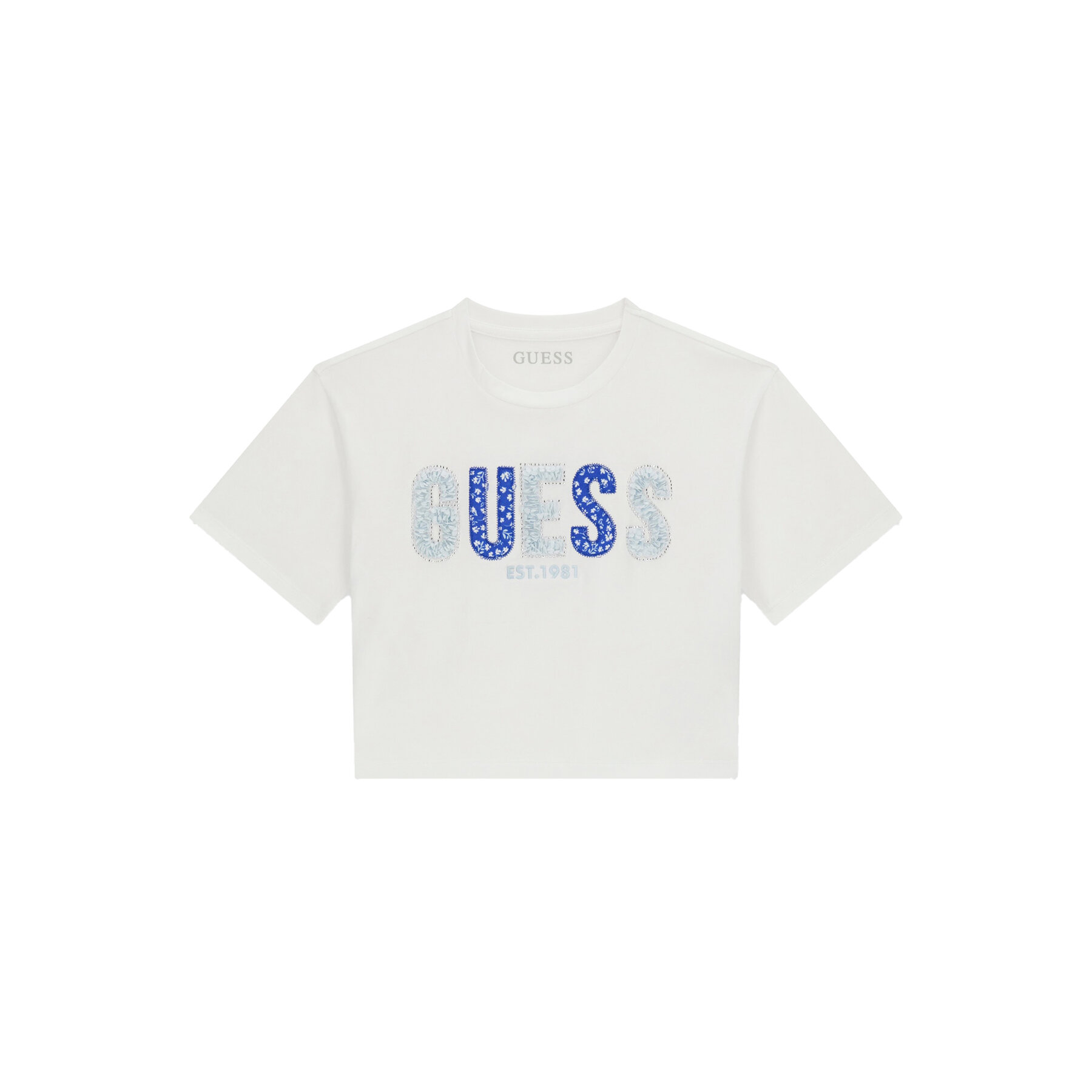 Guess T-Shirt J6GI07 K6YW4 Biały Relaxed Fit