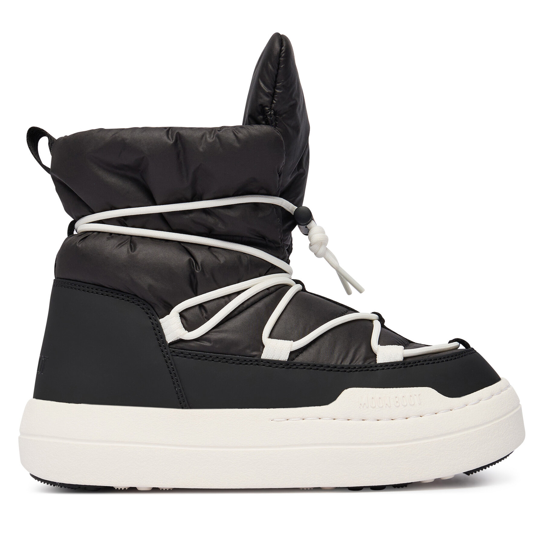 Moon Boot Śniegowce Jr Park lace Mid 80D3440070 D Czarny