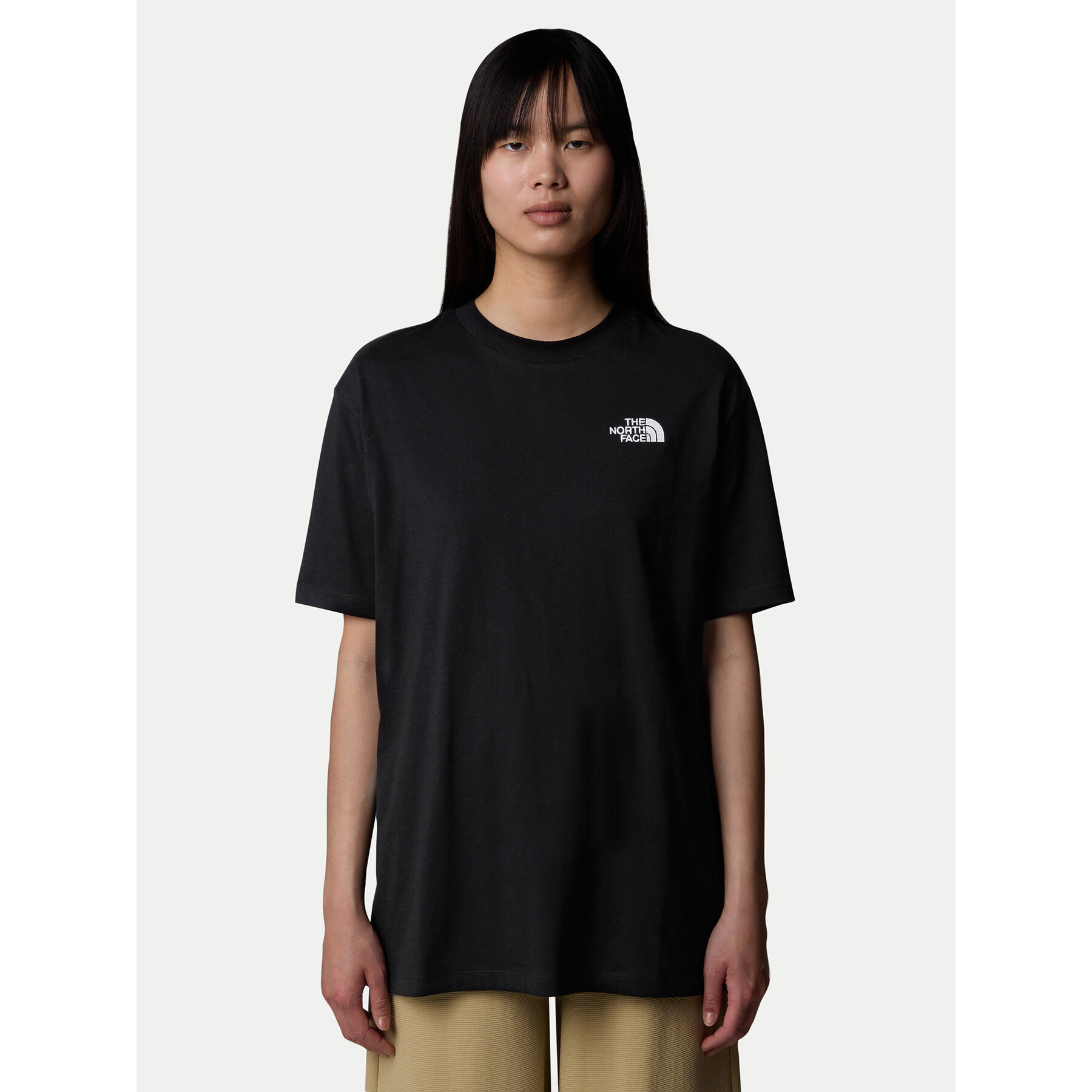 The North Face T-Shirt Simple Dome NF0A87NQ Czarny Oversize