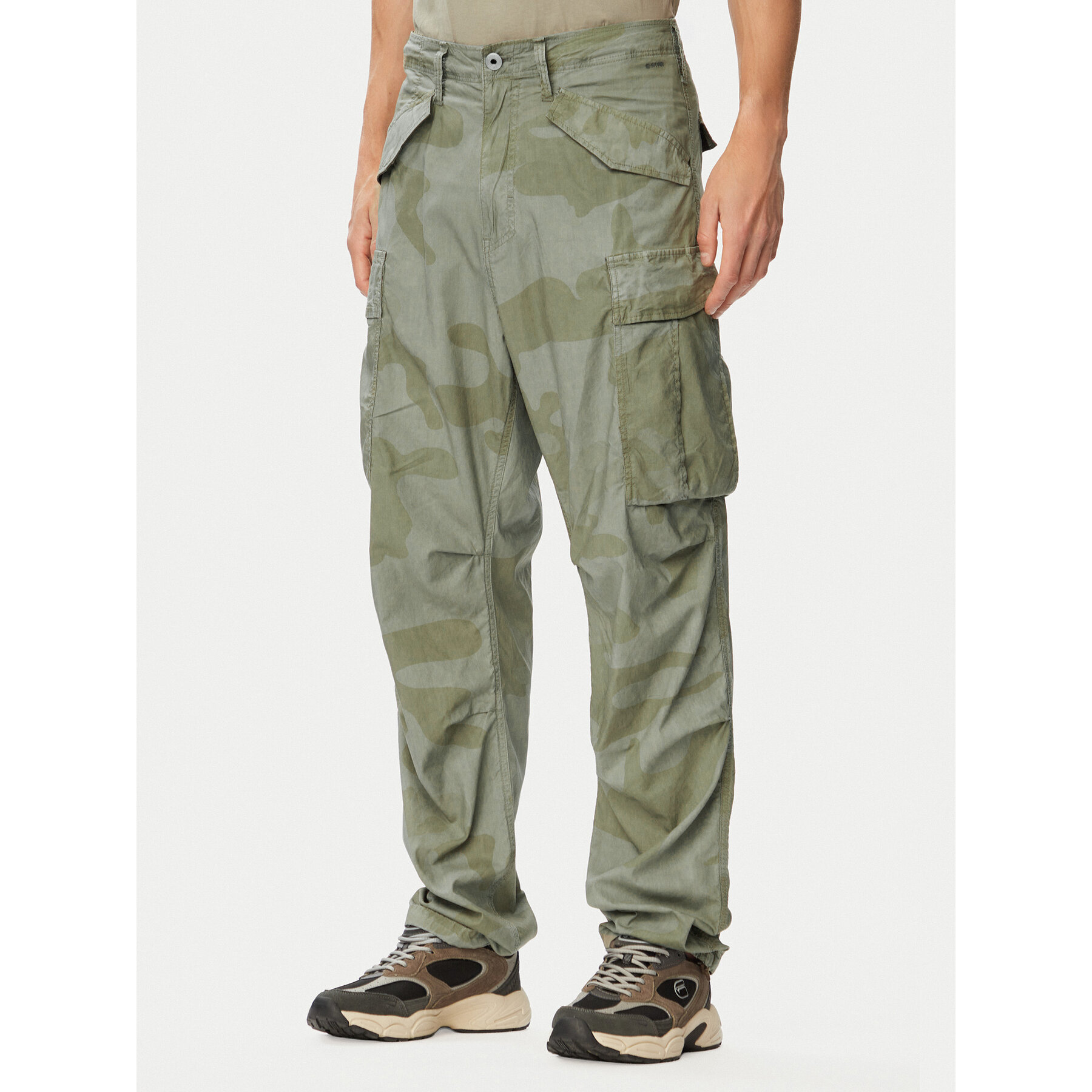 G-Star Raw Spodnie materiałowe MA1 Cargo D26945-E520 Zielony jasny Tapered Fit