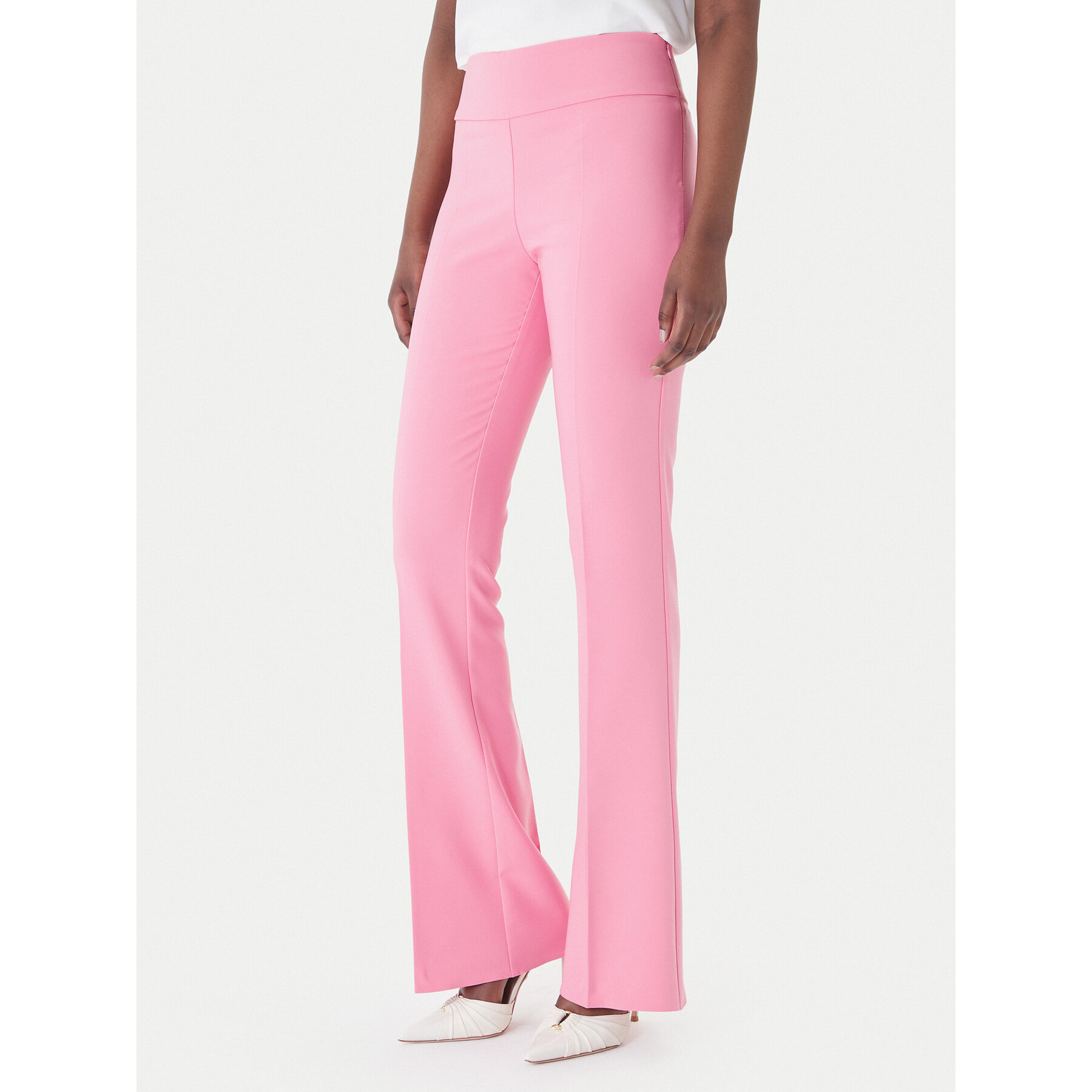 Rinascimento Spodnie materiałowe CFC0127876003 Różowy Slim Fit