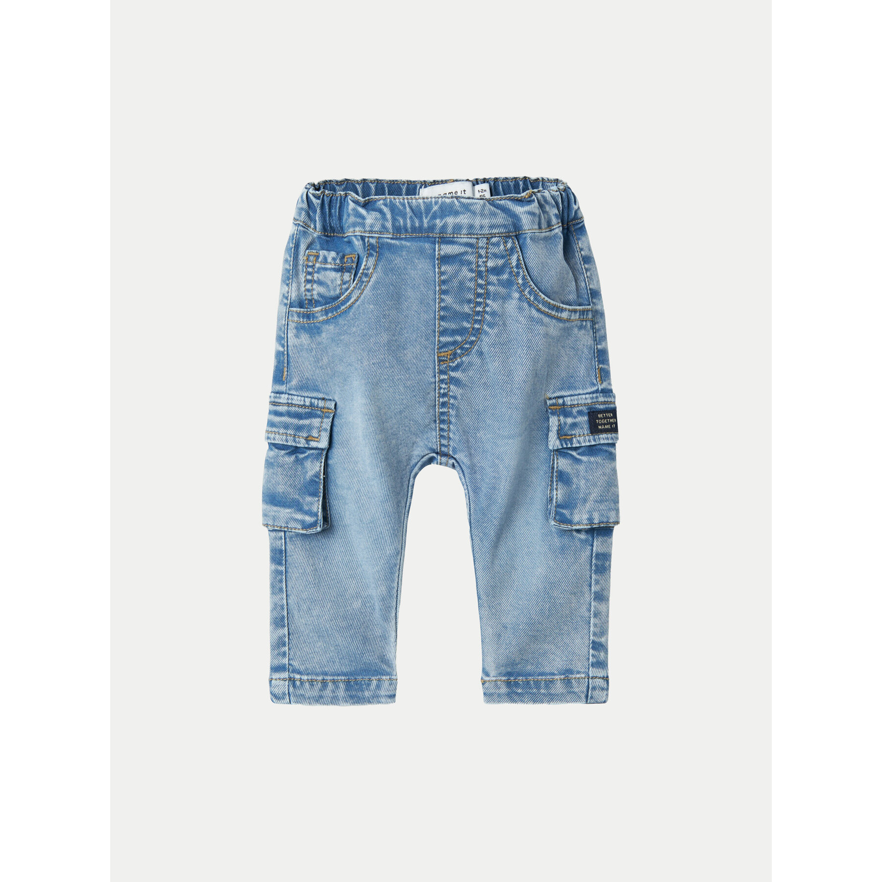 NAME IT Jeansy 13238068 Niebieski Baggy Fit