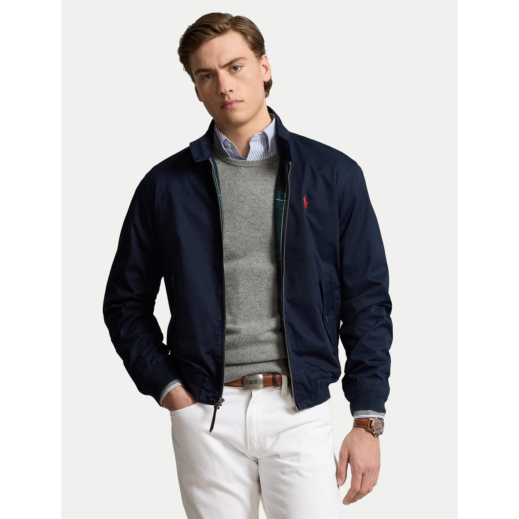 Polo Ralph Lauren Kurtka bomber 710923261002 Granatowy Regular Fit