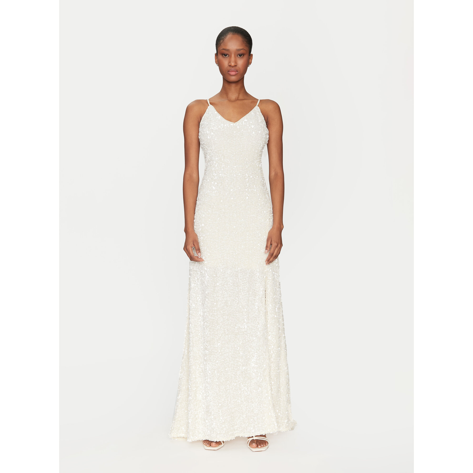 YAS Sukienka wieczorowa Mira 26036359 Biały Regular Fit