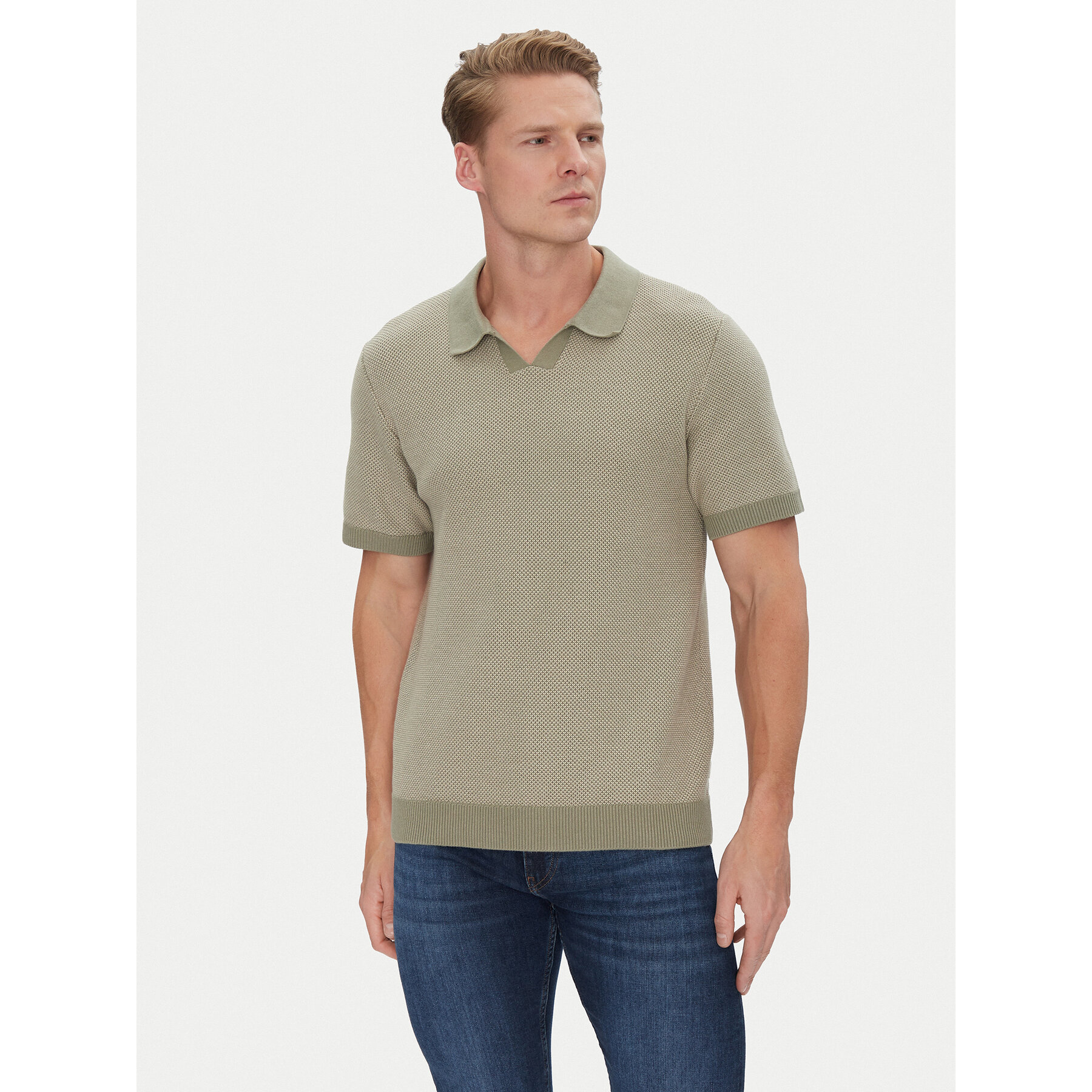 Jack & Jones Polo Ceaston 12273012 Zielony Regular Fit
