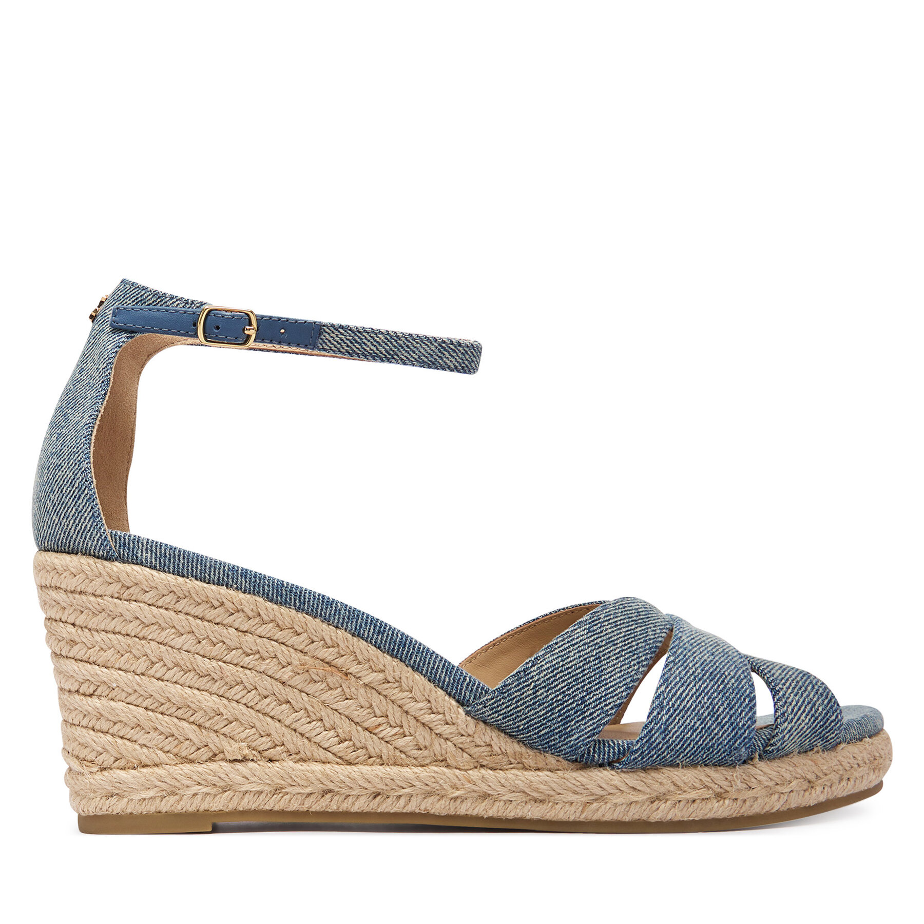 LAUREN RALPH LAUREN Espadryle 802P10423001 Niebieski