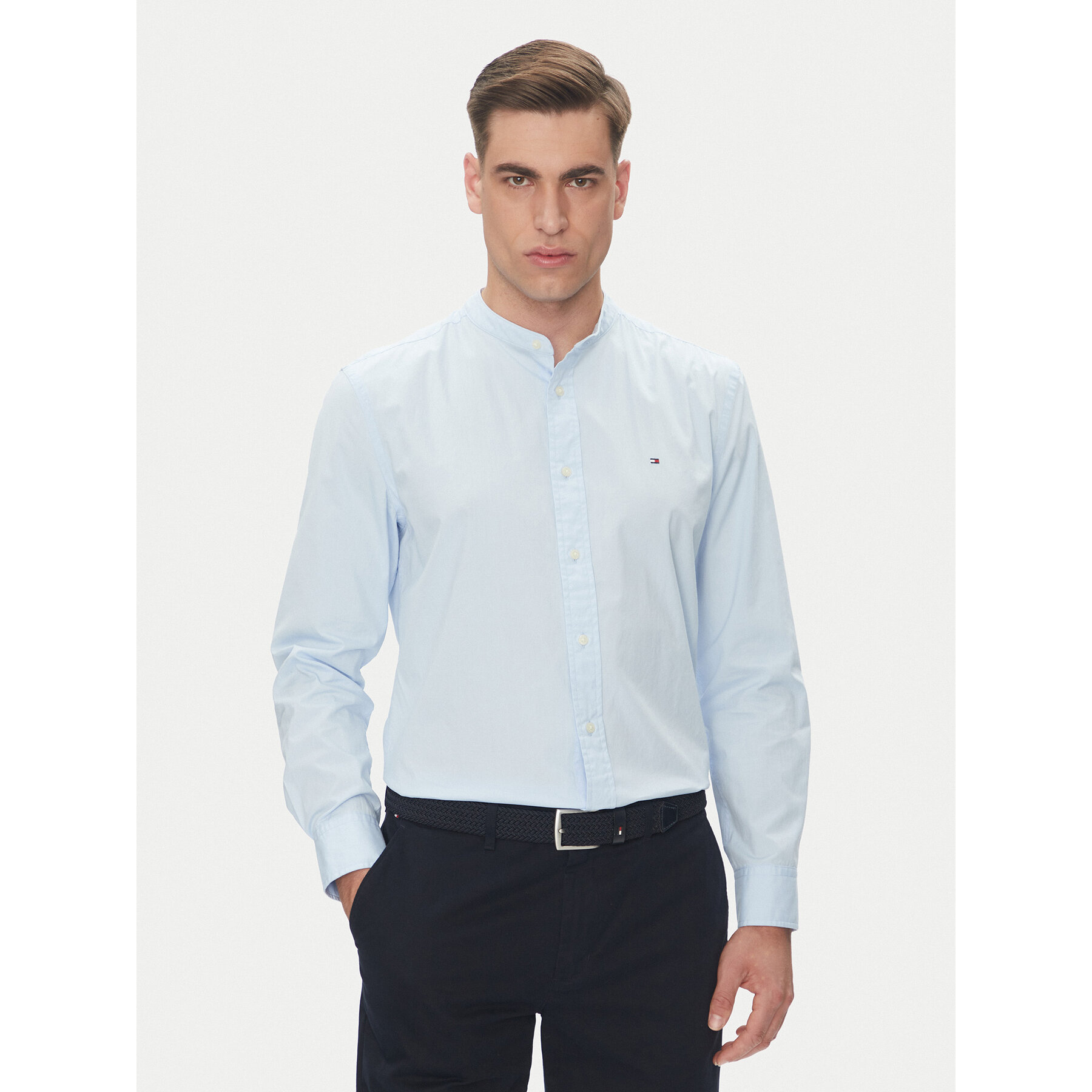 Tommy Hilfiger Koszula MW0MW39966 Błękitny Regular Fit