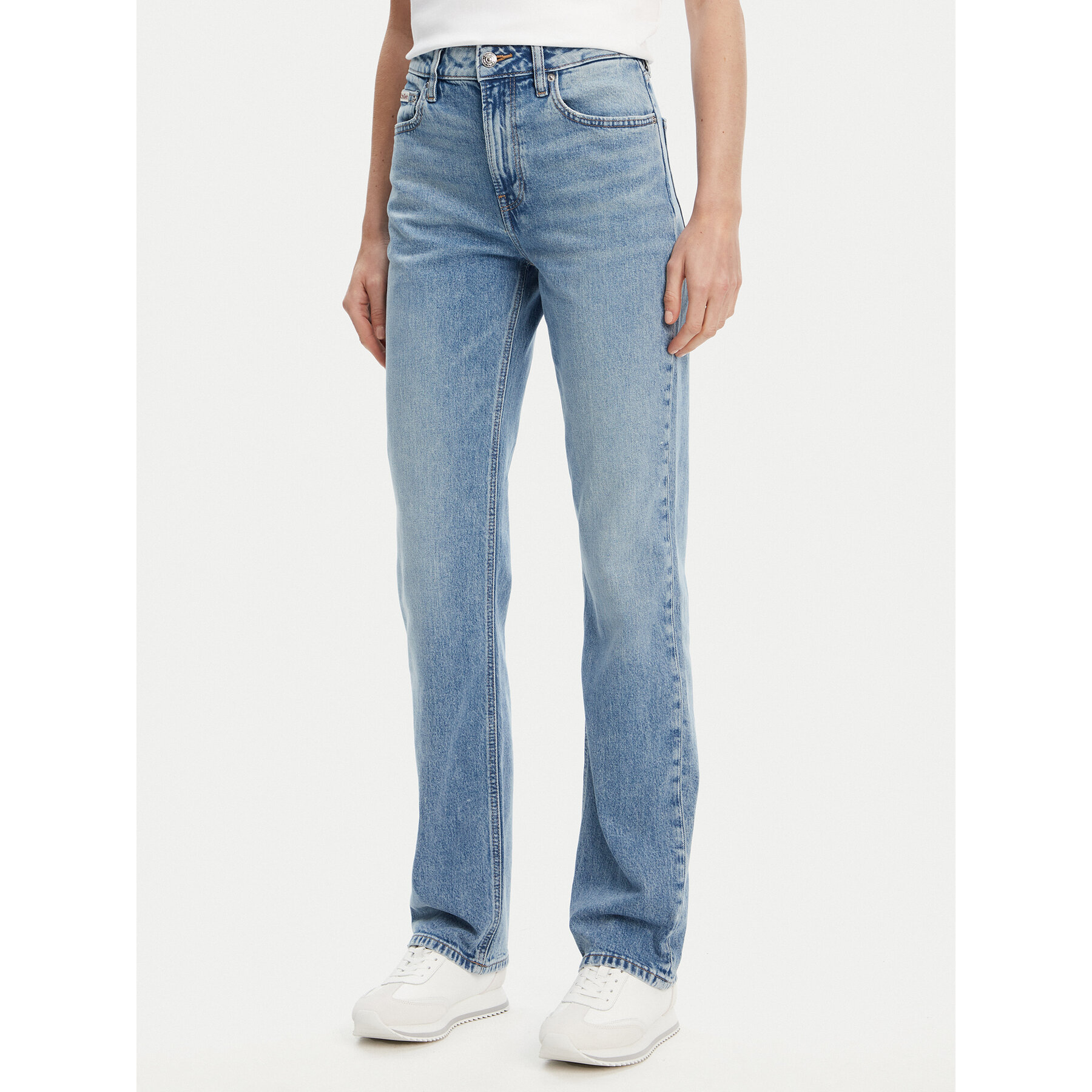 Calvin Klein Jeans Jeansy LV047B914G Niebieski Straight Fit