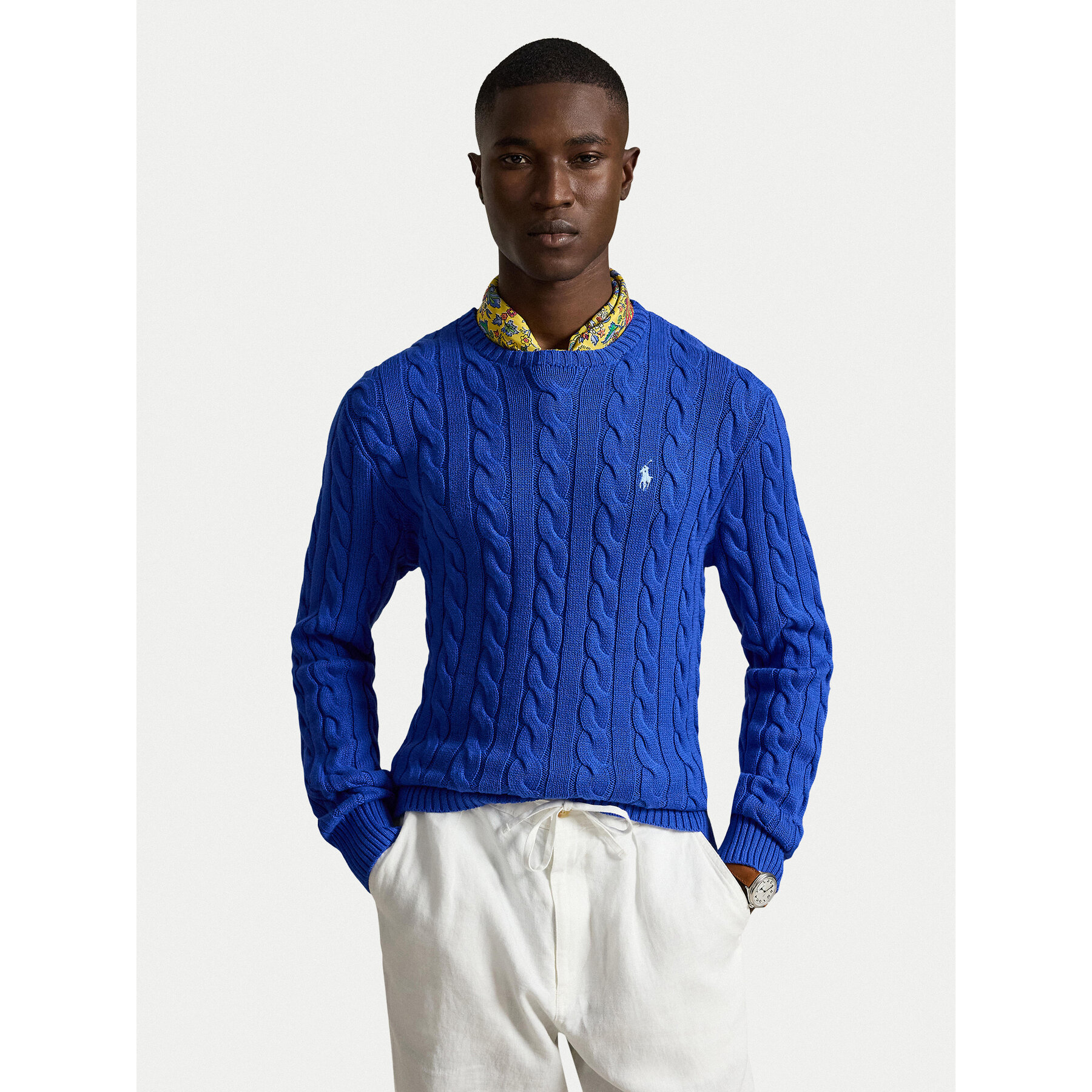 Polo Ralph Lauren Sweter 710775885546 Niebieski Regular Fit