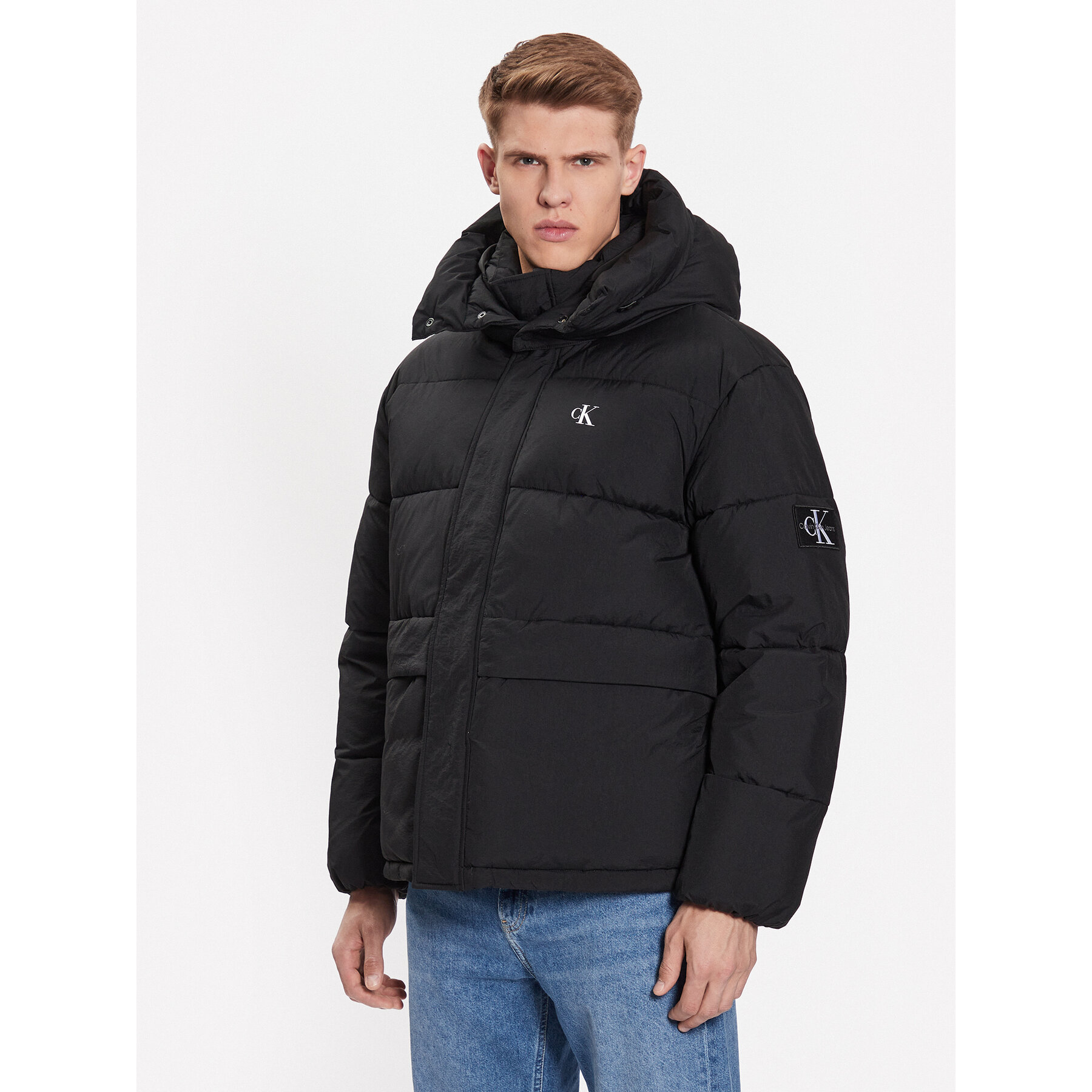 Calvin Klein Jeans Kurtka przejściowa J30J323709 Czarny Regular Fit
